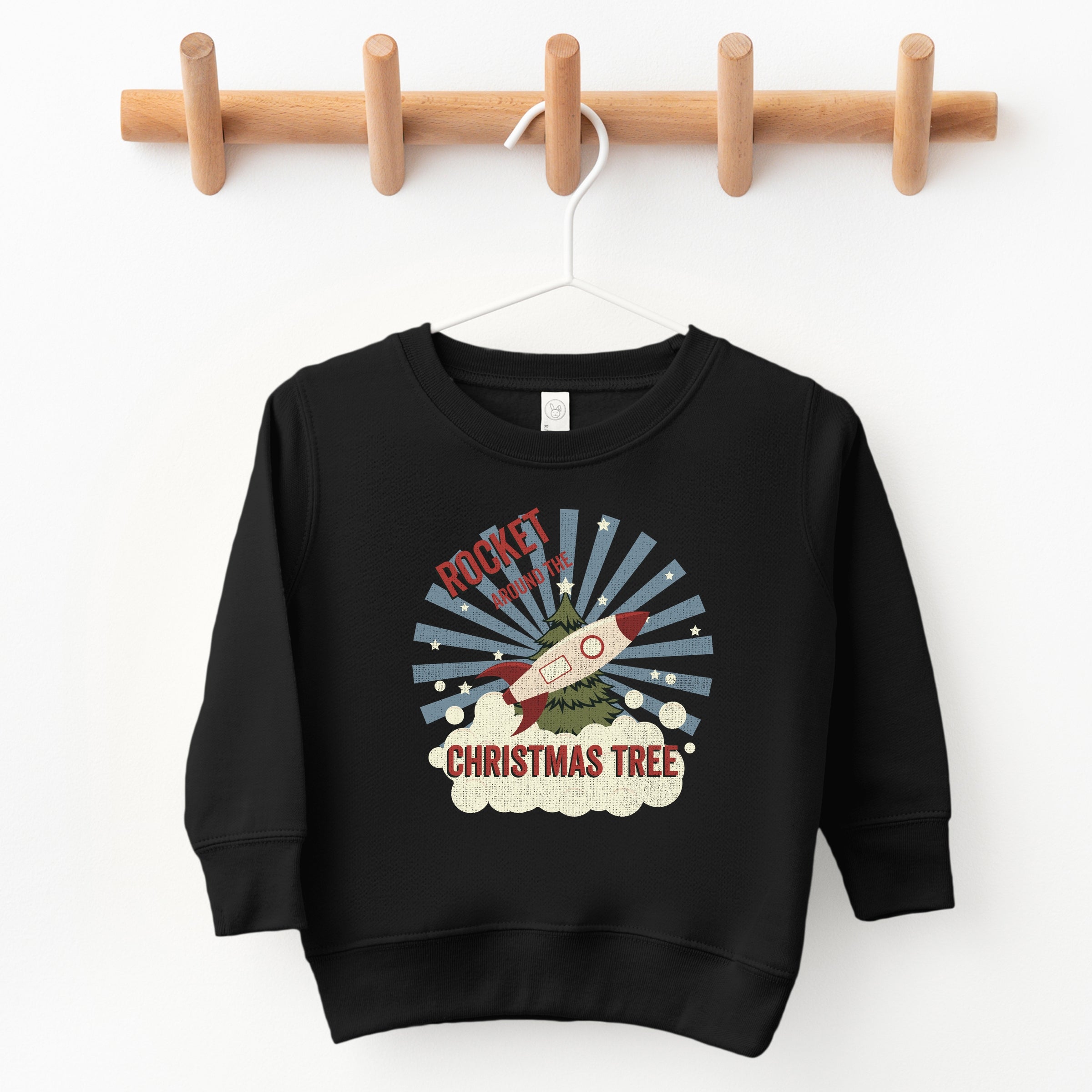 Rocket Around The Christmas Tree - Toddler Graphic Sweatshirt
