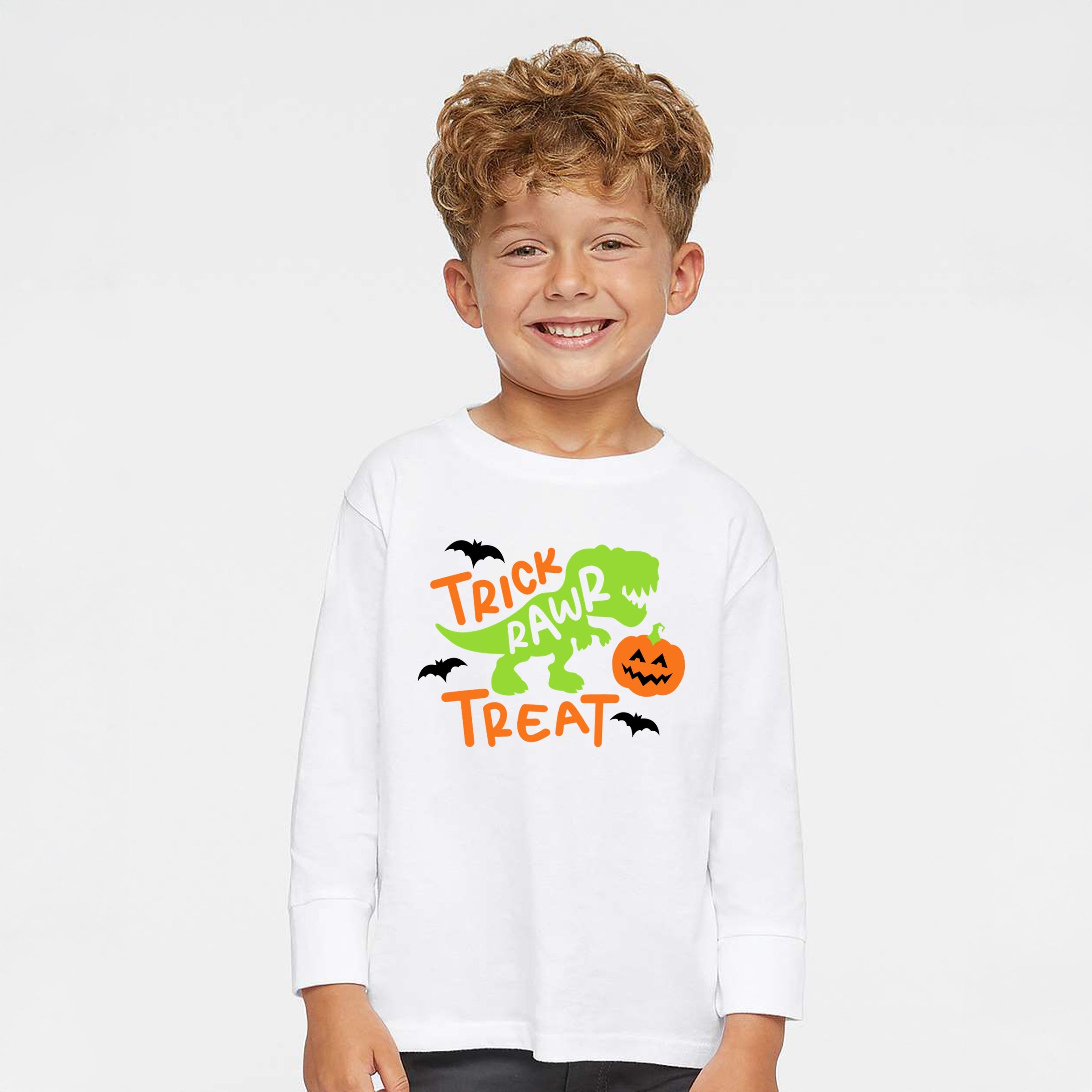 Trick Rawr Treat - Toddler Long Sleeve Graphic Tee