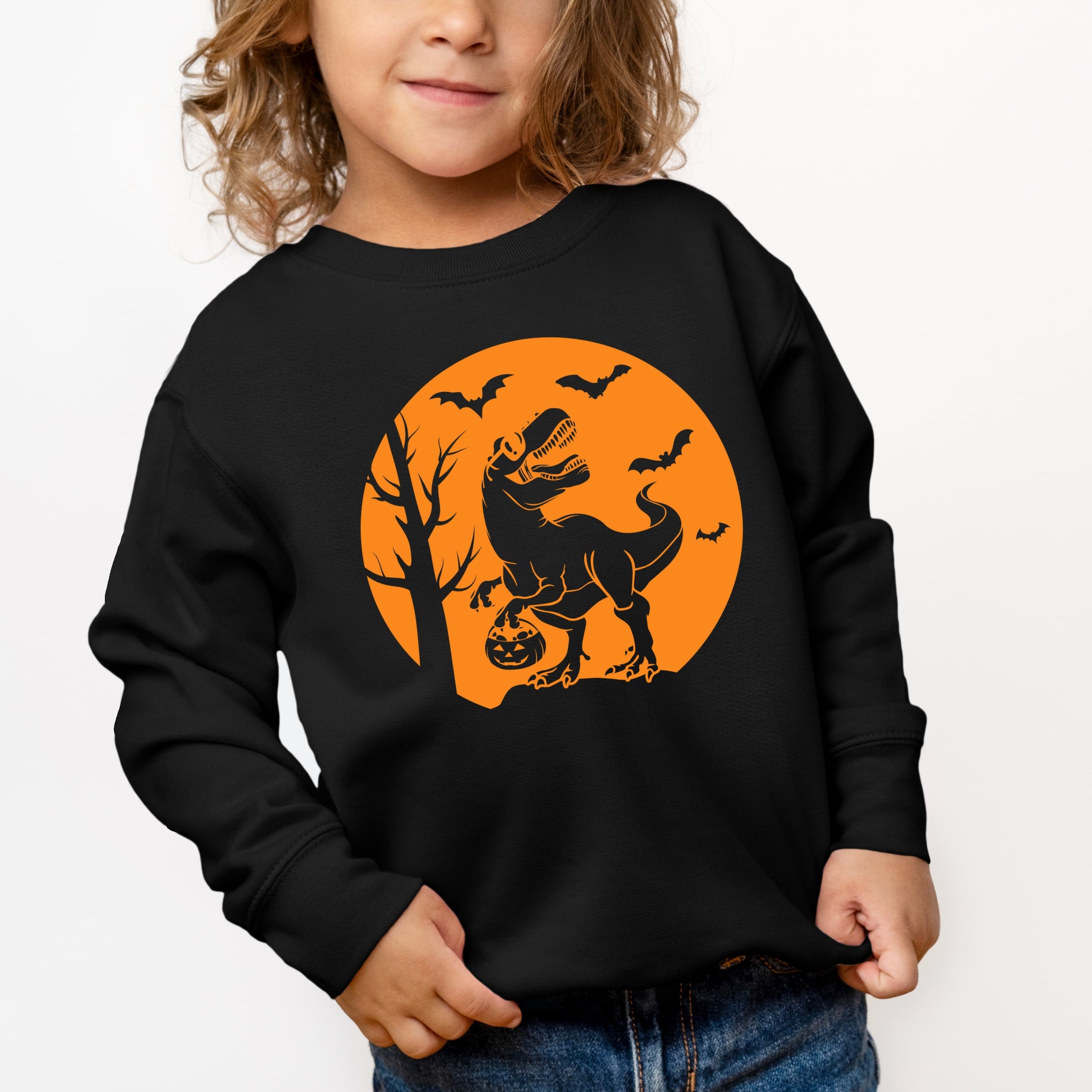 Dinosaur Moon - Toddler Graphic Sweatshirt