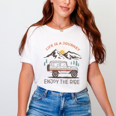 Life Is A Journey | Garment Dyed Short Sleeve Tee
