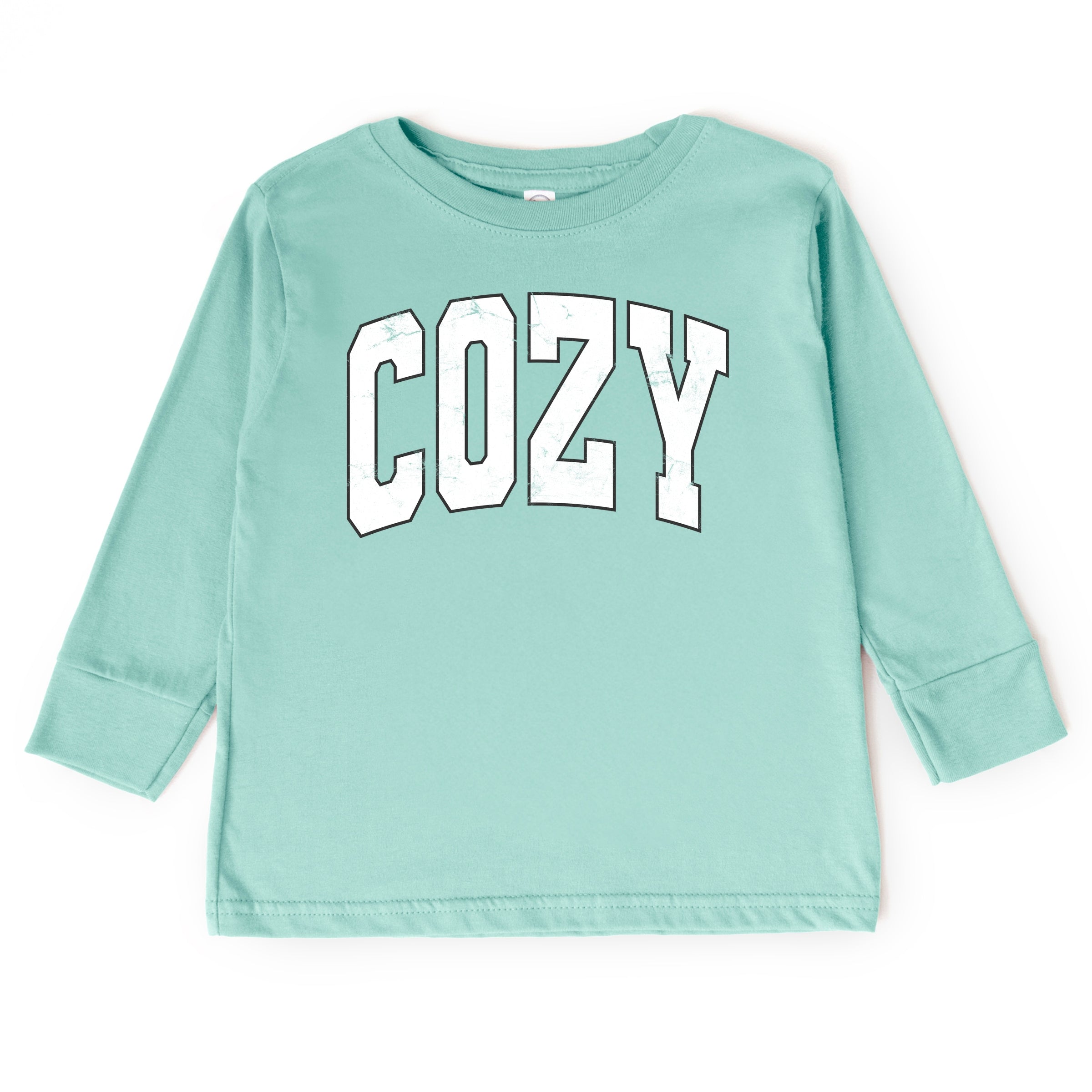 Cozy Worn Varsity - Kids Toddler Long Sleeve Tee