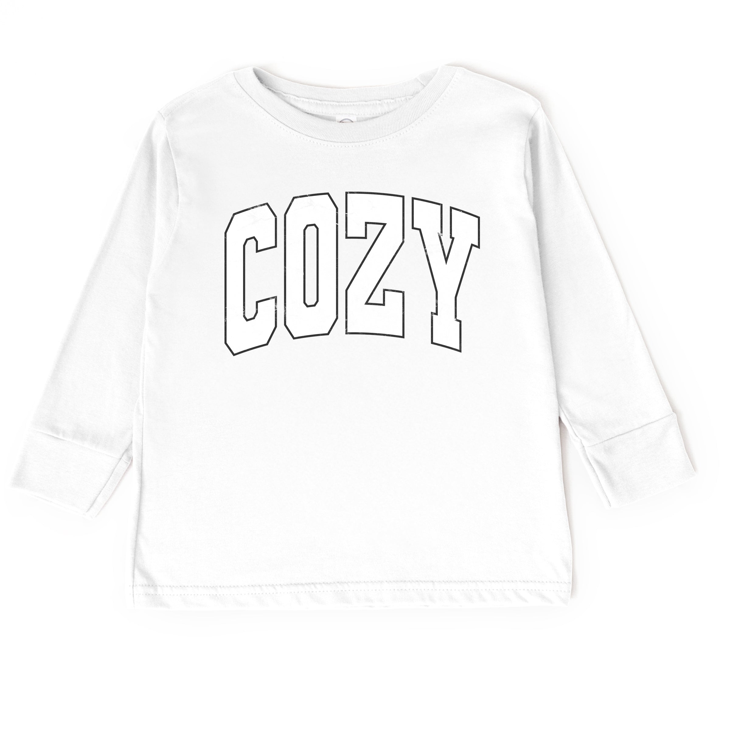 Cozy Worn Varsity - Kids Toddler Long Sleeve Tee
