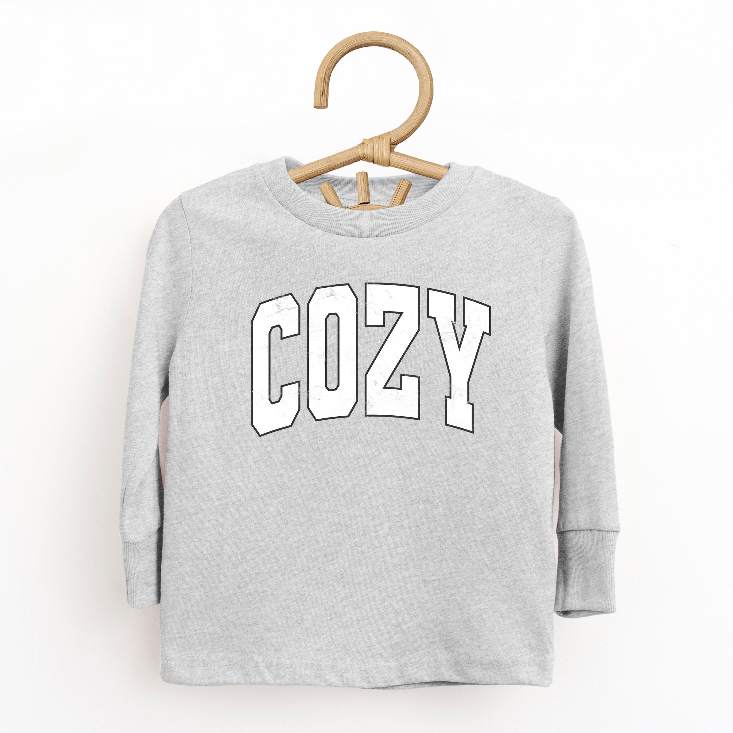 Cozy Worn Varsity - Kids Toddler Long Sleeve Tee