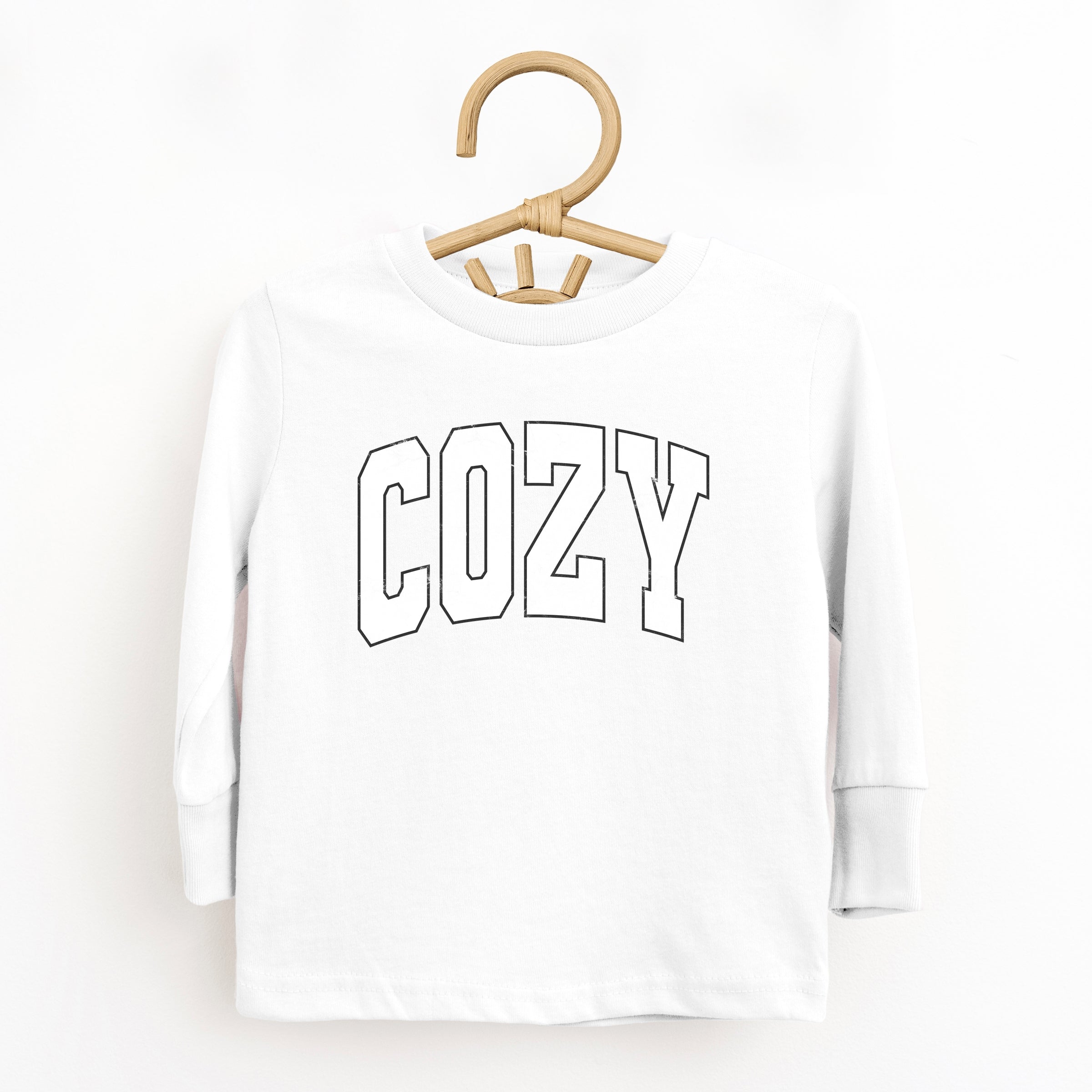 Cozy Worn Varsity - Kids Toddler Long Sleeve Tee