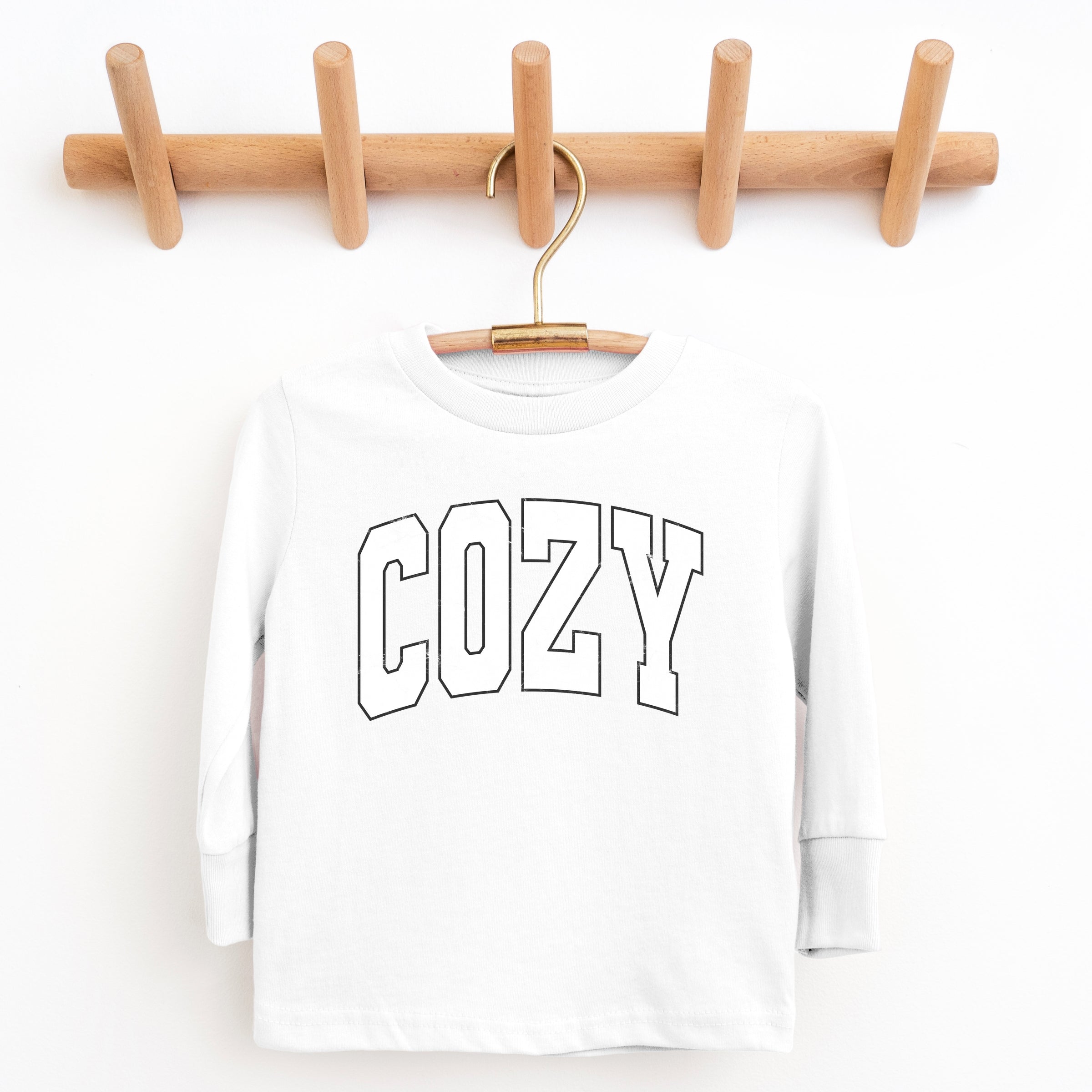 Cozy Worn Varsity - Kids Youth Long Sleeve Tee