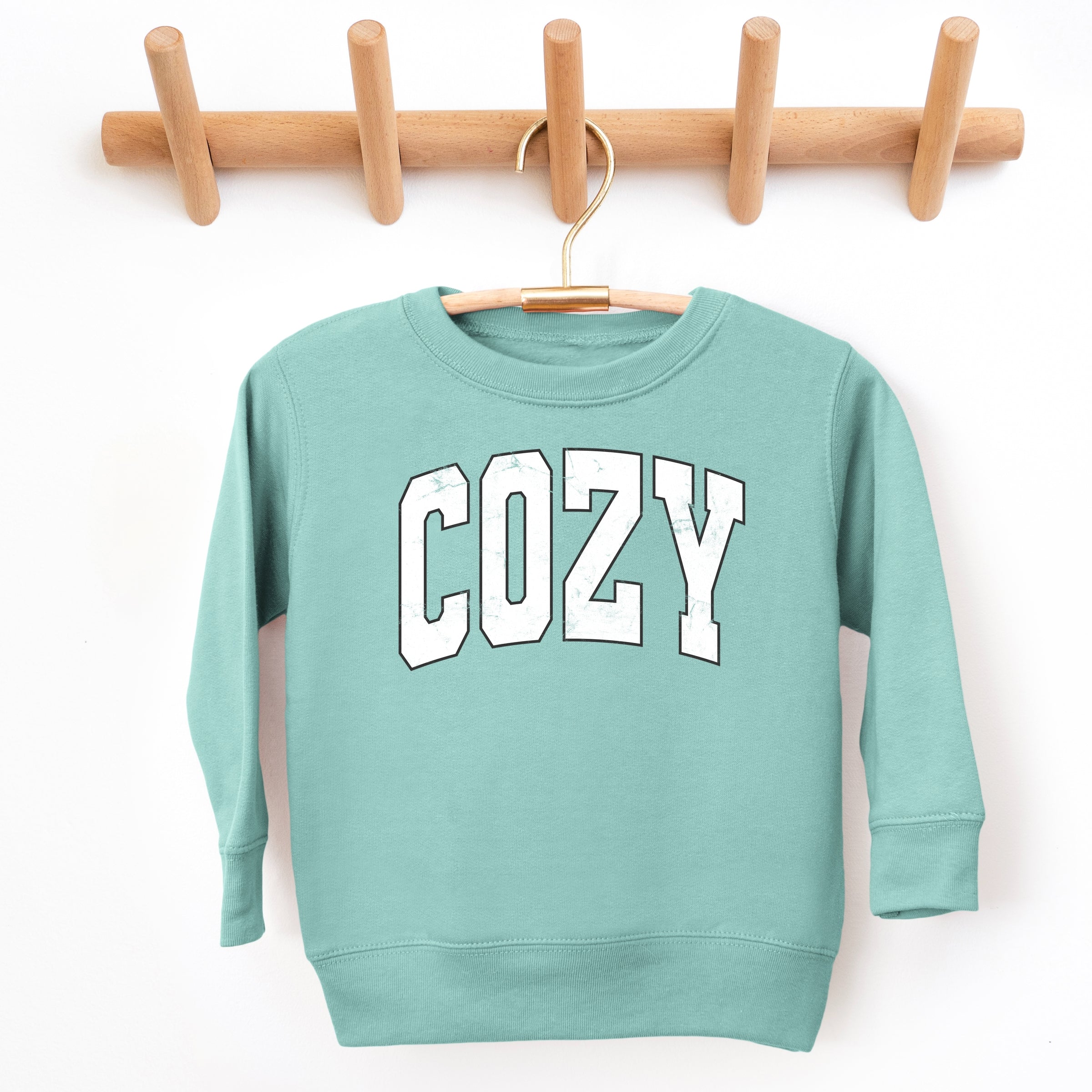 Cozy Worn Varsity - Kids Toddler Sweatshirt