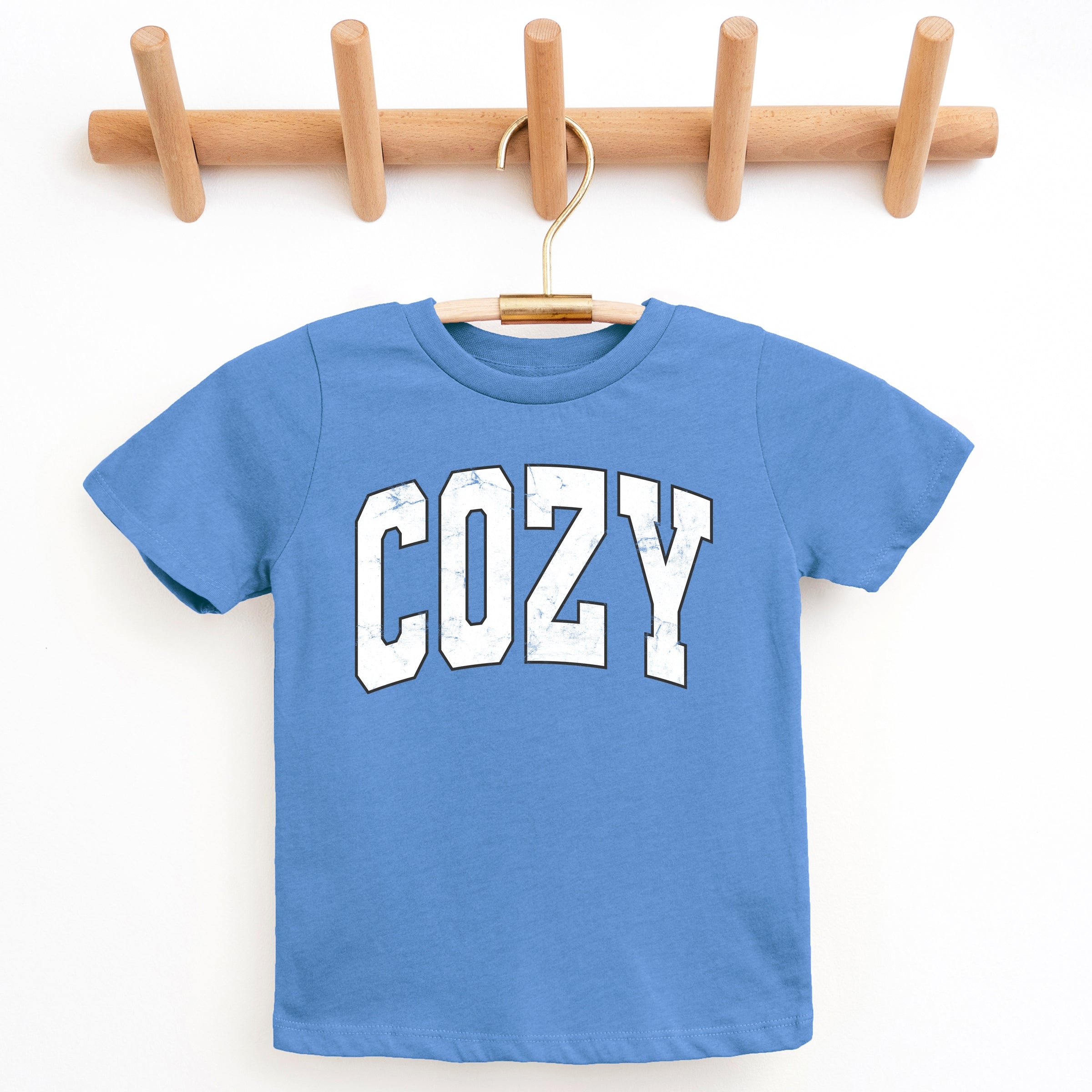 Cozy Worn Varsity - Kids Youth Short Sleeve Tee