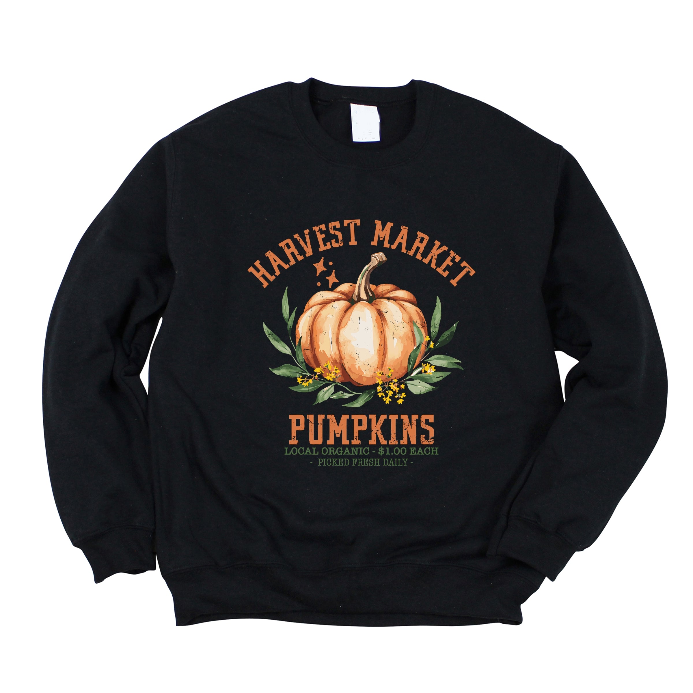 Harvest Market Pumpkins Local Organic - Women's Graphic Sweatshirt