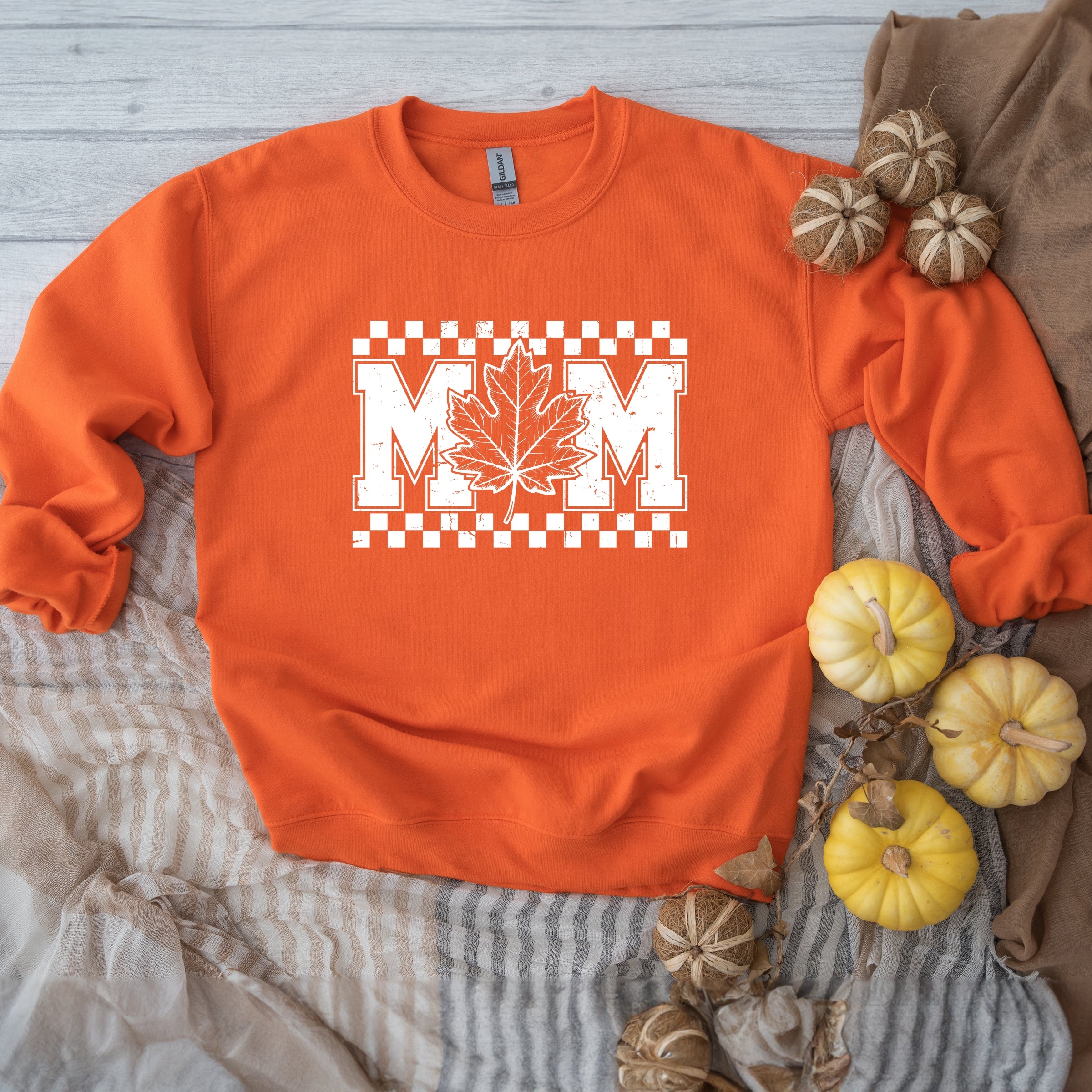 Mom Fall Leaf - Women's Graphic Sweatshirt