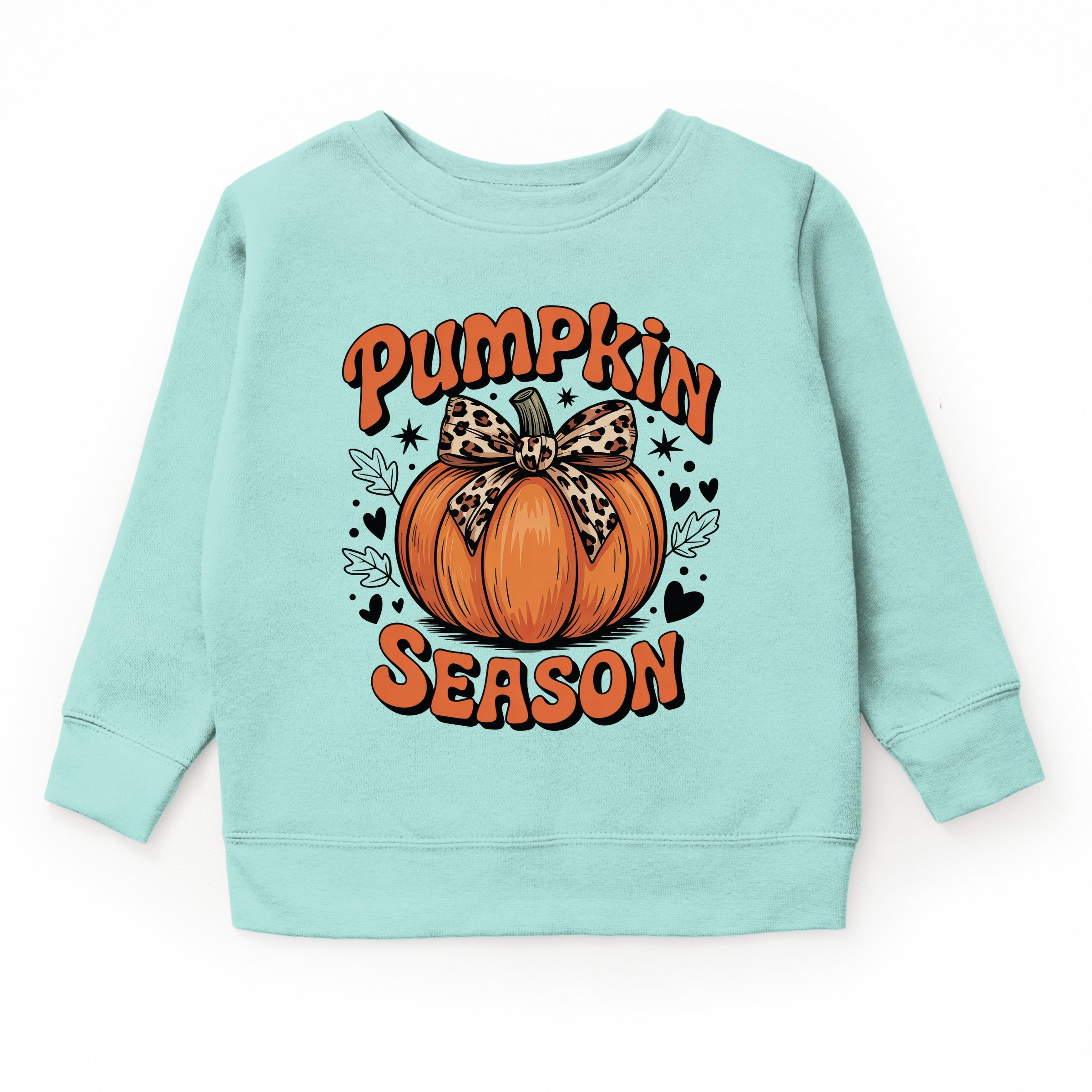 Coquette Pumpkin Season Leopard - Youth Graphic Sweatshirt