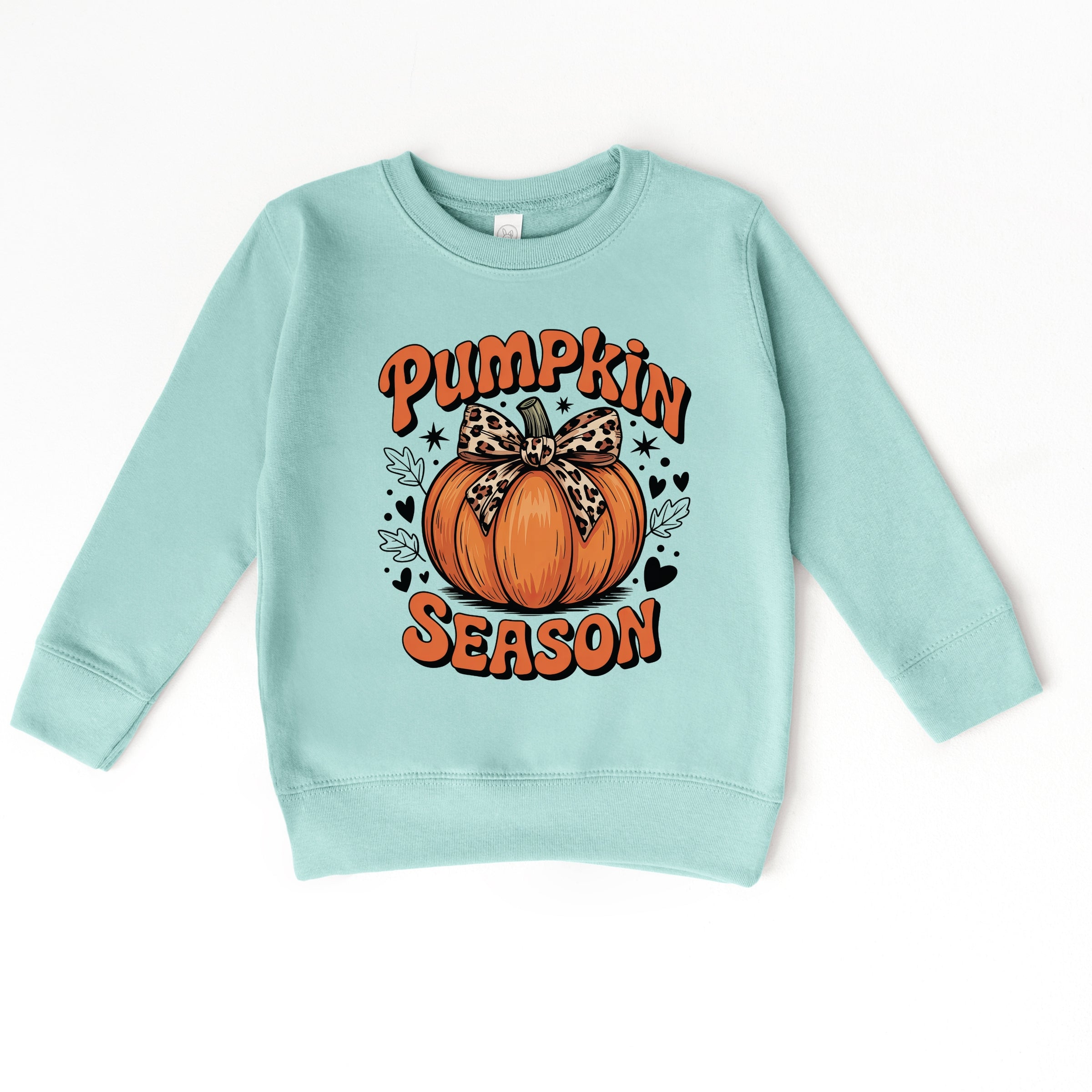 Coquette Pumpkin Season Leopard - Toddler Graphic Sweatshirt