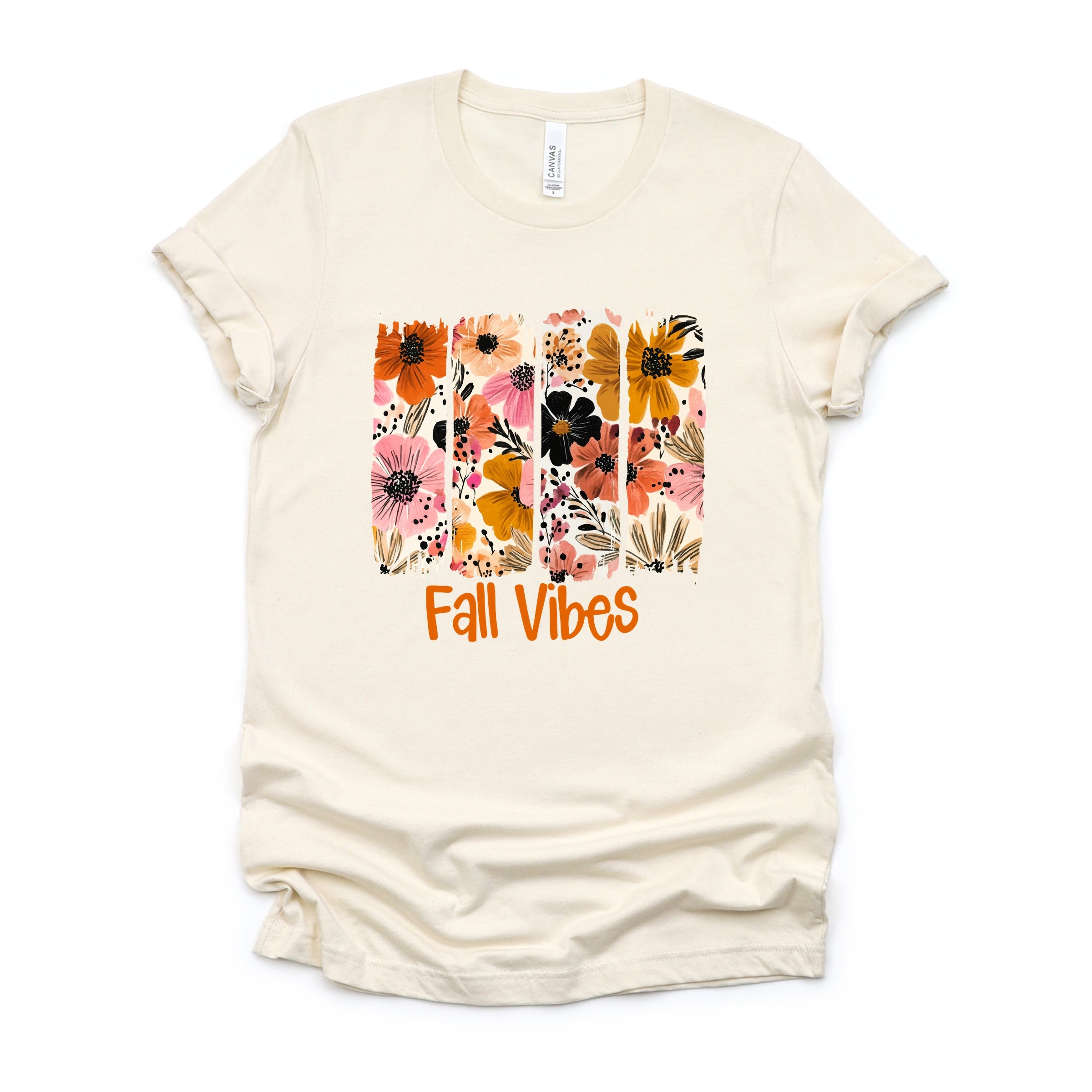 Fall Vibes Floral - Women's Short Sleeve Graphic T-Shirt