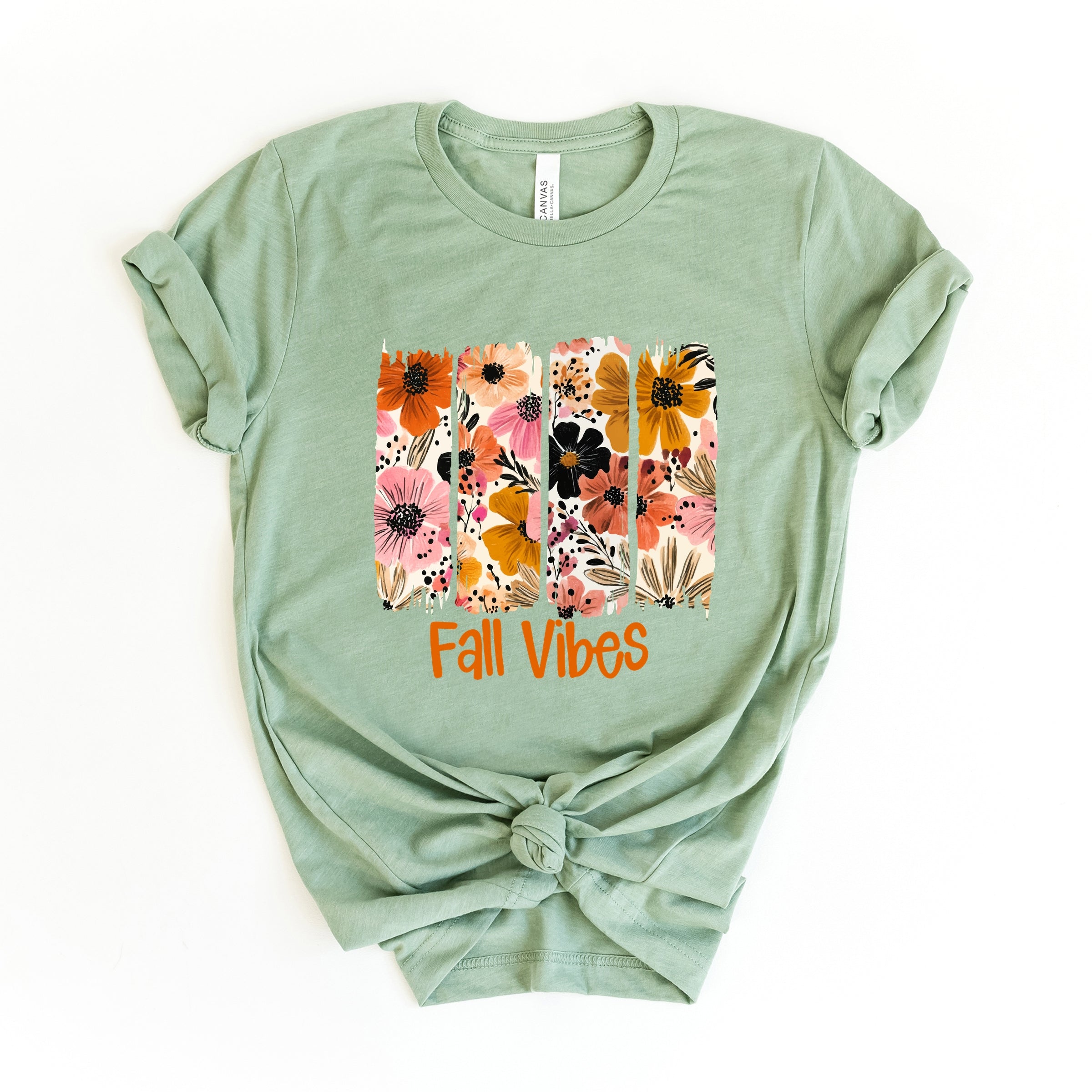 Fall Vibes Floral - Women's Short Sleeve Graphic T-Shirt