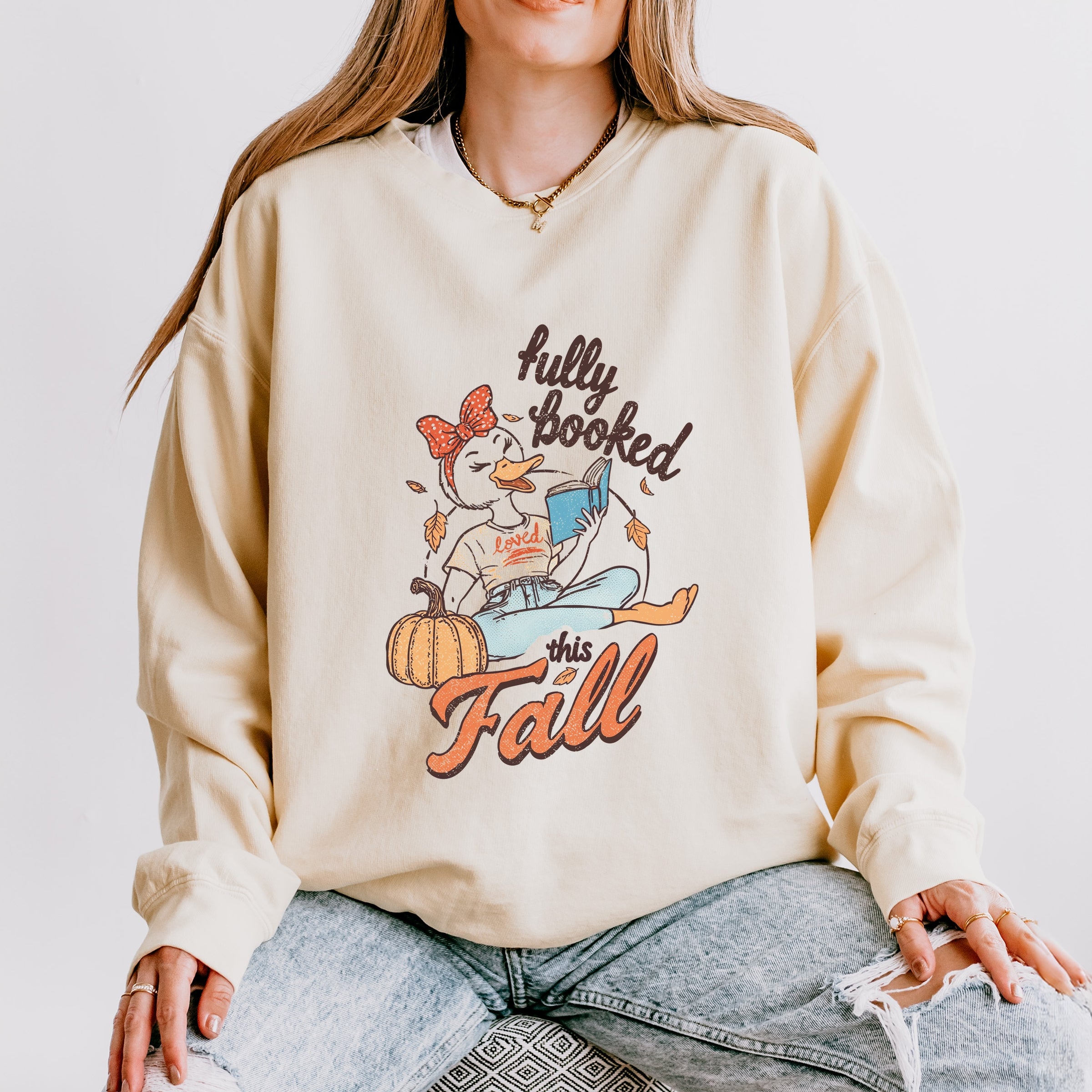 Fully Booked This Fall - Women's Lightweight Garment Dyed Sweatshirt