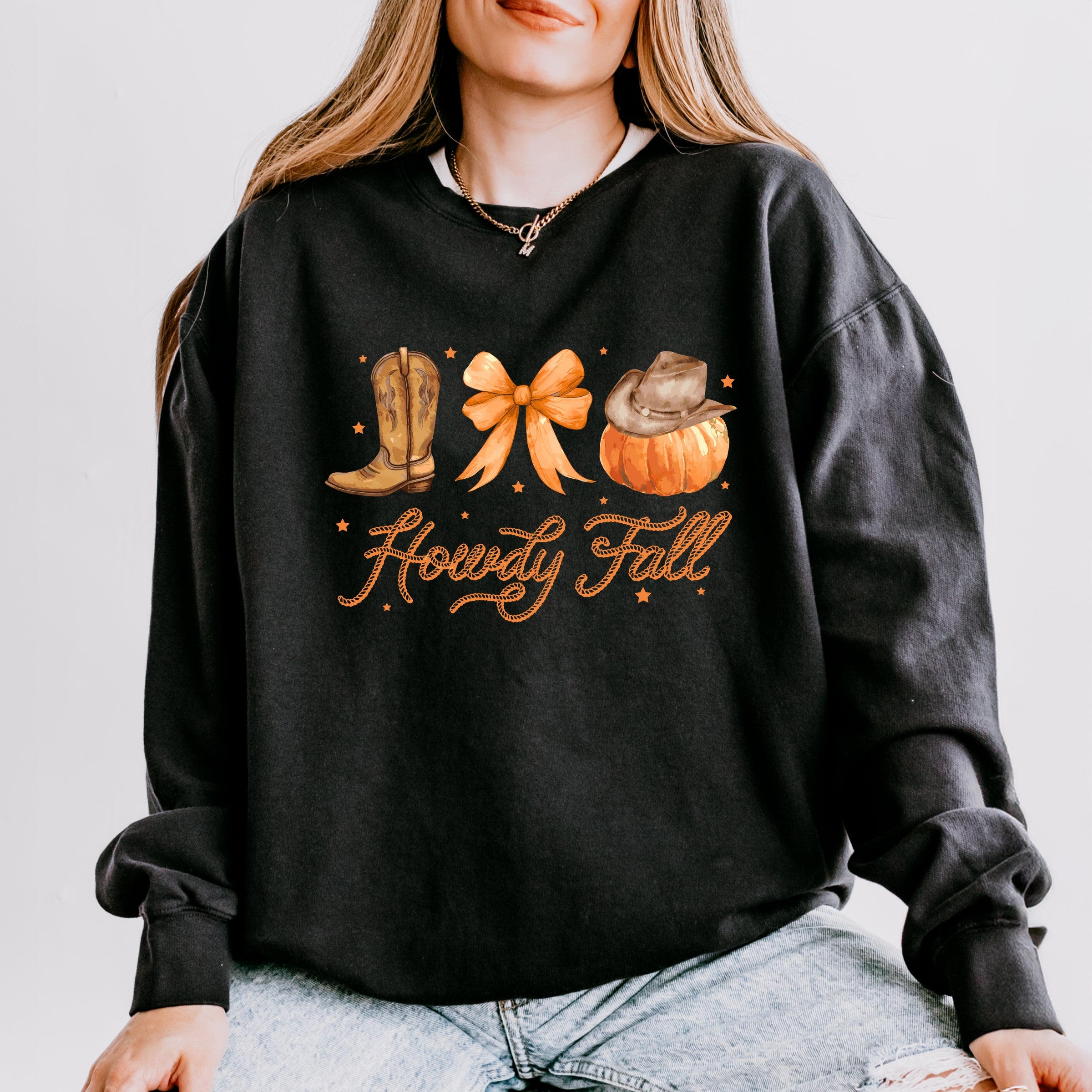 Coquette Howdy Fall - Women's Lightweight Garment Dyed Sweatshirt