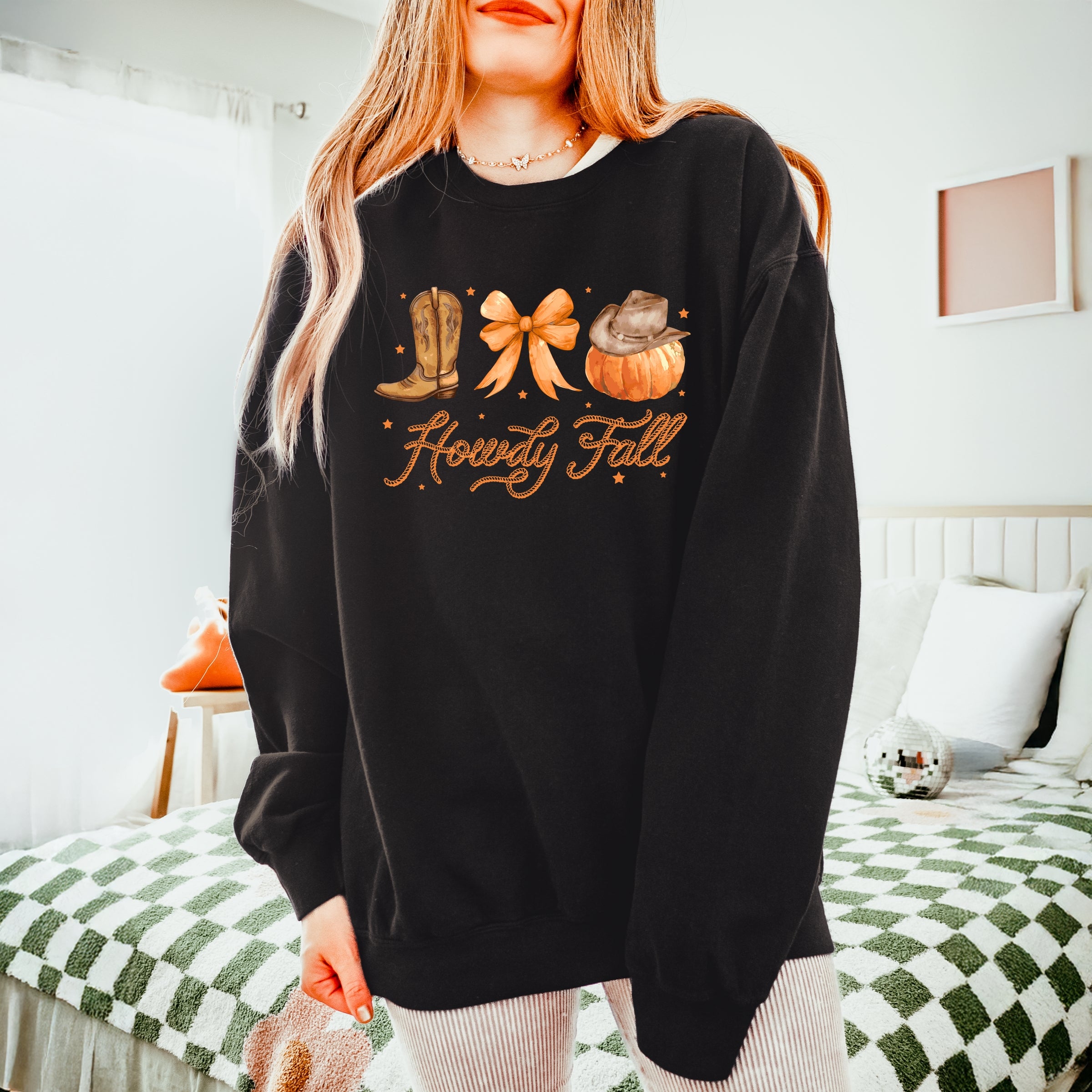 Coquette Howdy Fall - Women's Lightweight Garment Dyed Sweatshirt