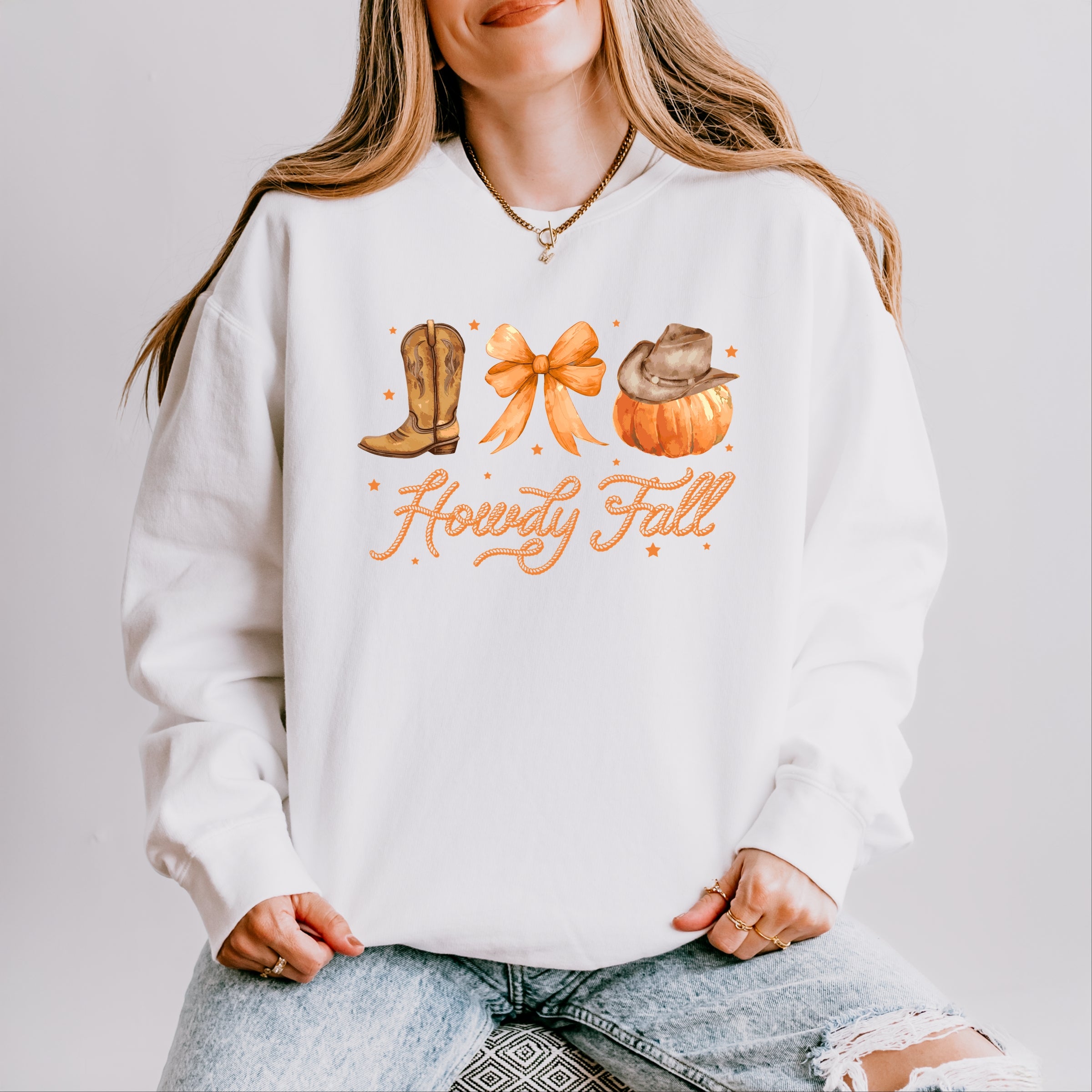 Coquette Howdy Fall - Women's Lightweight Garment Dyed Sweatshirt