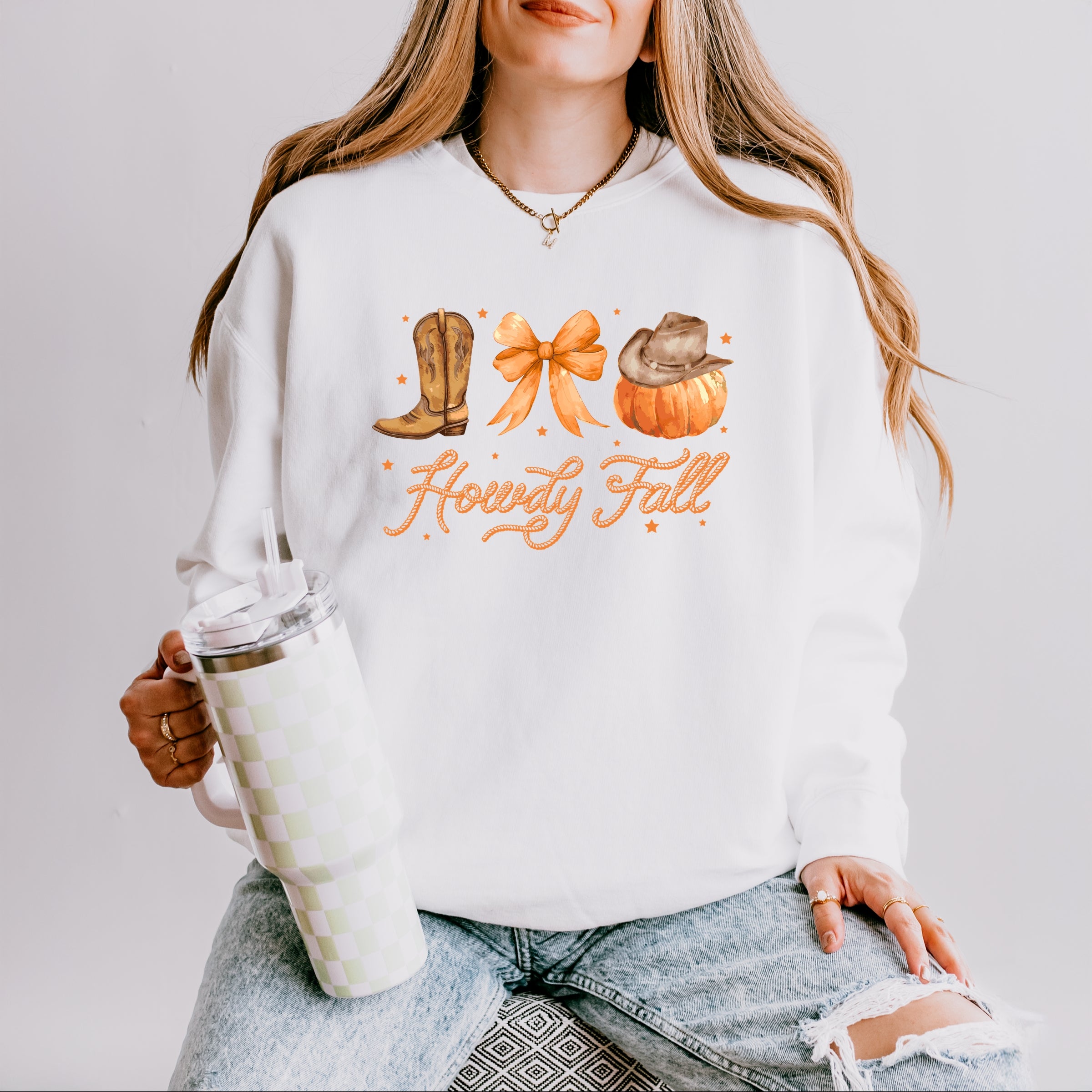 Coquette Howdy Fall - Women's Lightweight Garment Dyed Sweatshirt
