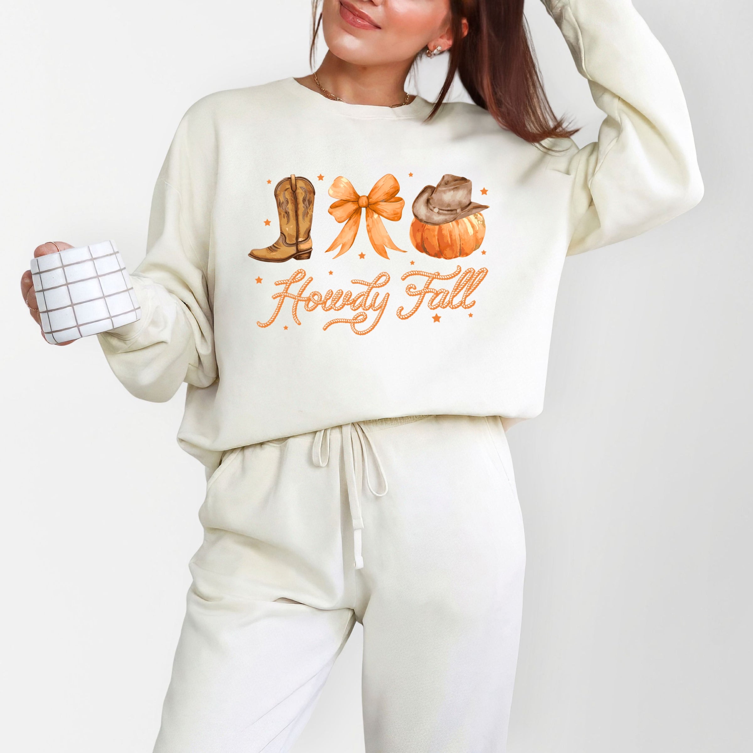 Coquette Howdy Fall - Women's Lightweight Garment Dyed Sweatshirt