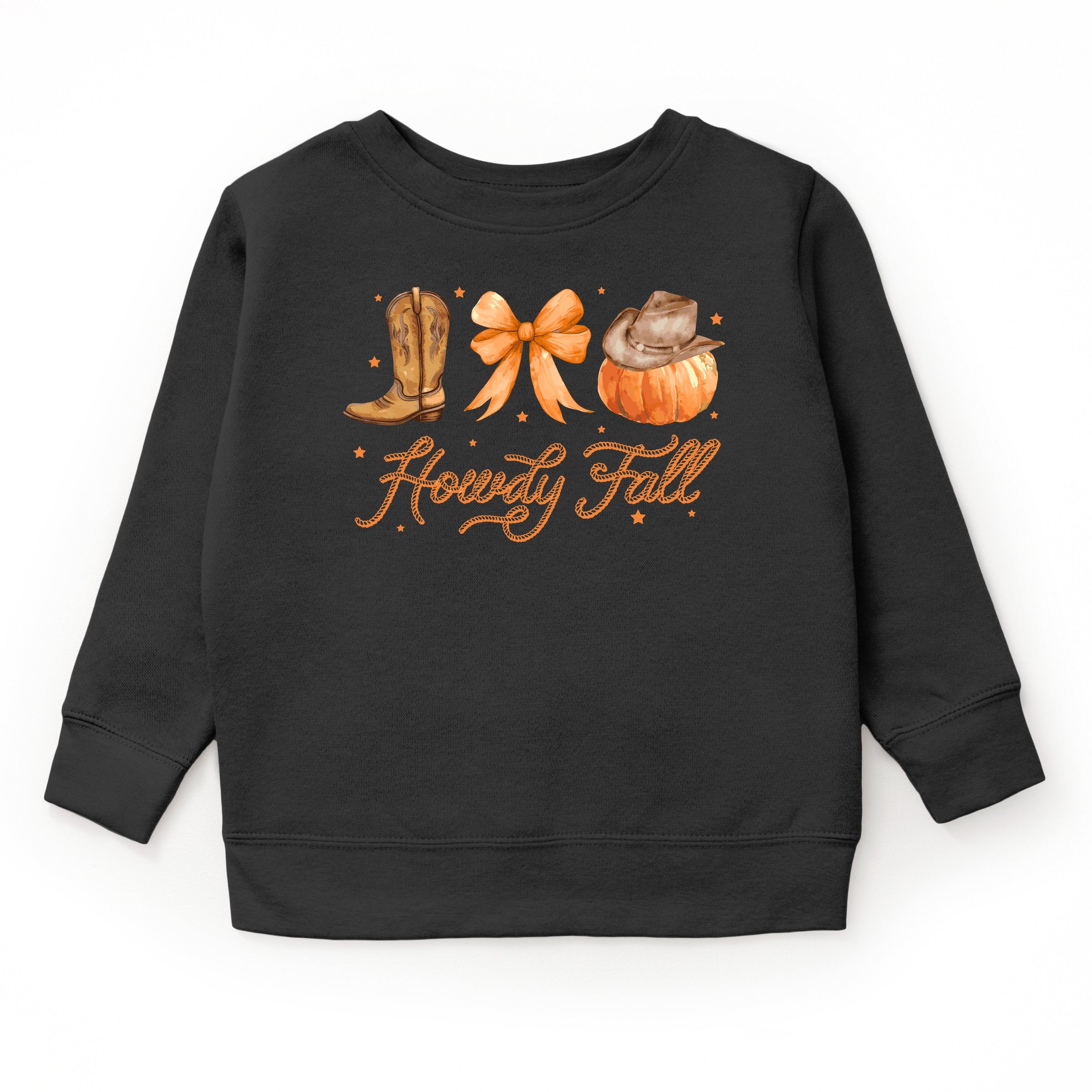 Coquette Howdy Fall - Toddler Graphic Sweatshirt and Youth Graphic Sweatshirt