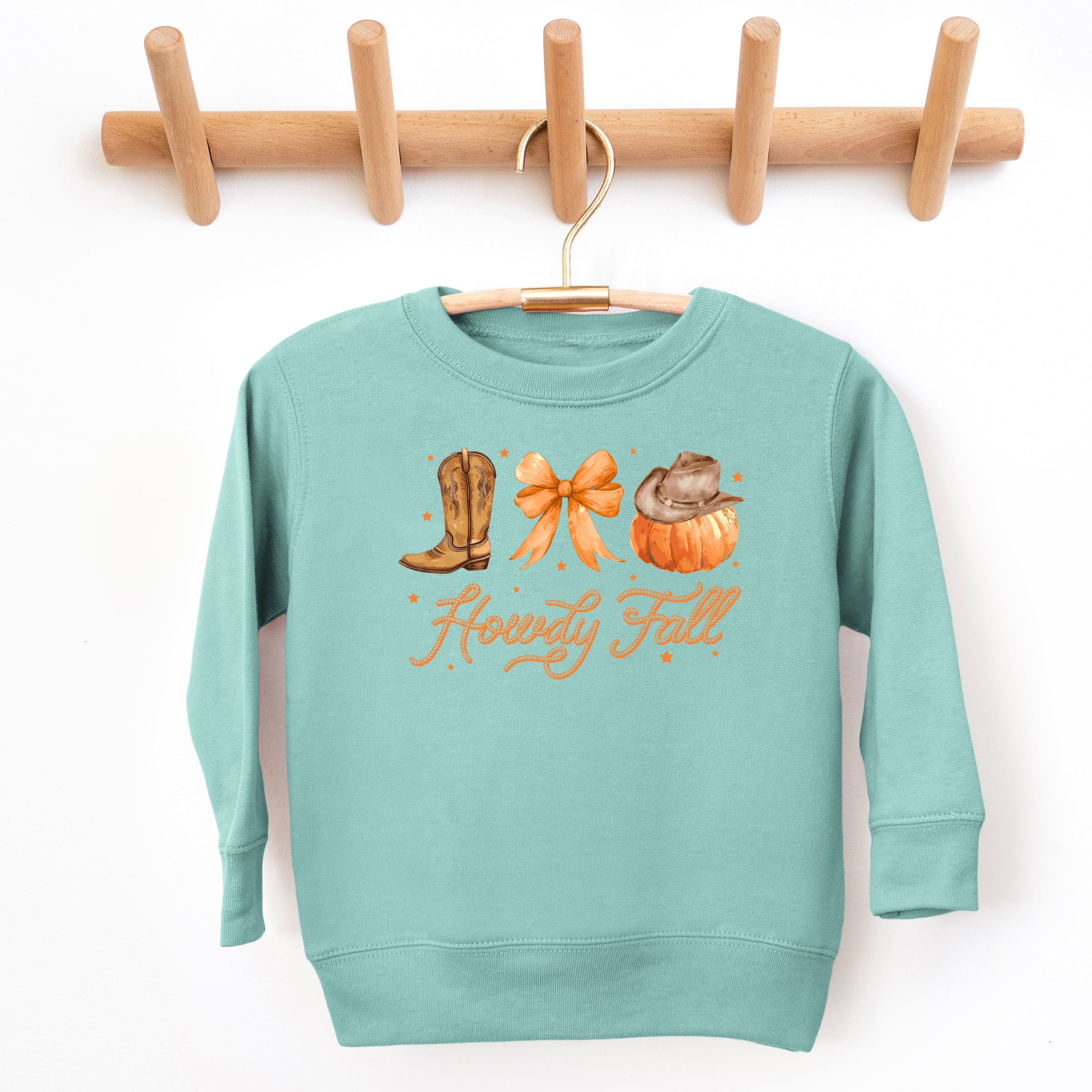 Coquette Howdy Fall - Toddler Graphic Sweatshirt and Youth Graphic Sweatshirt