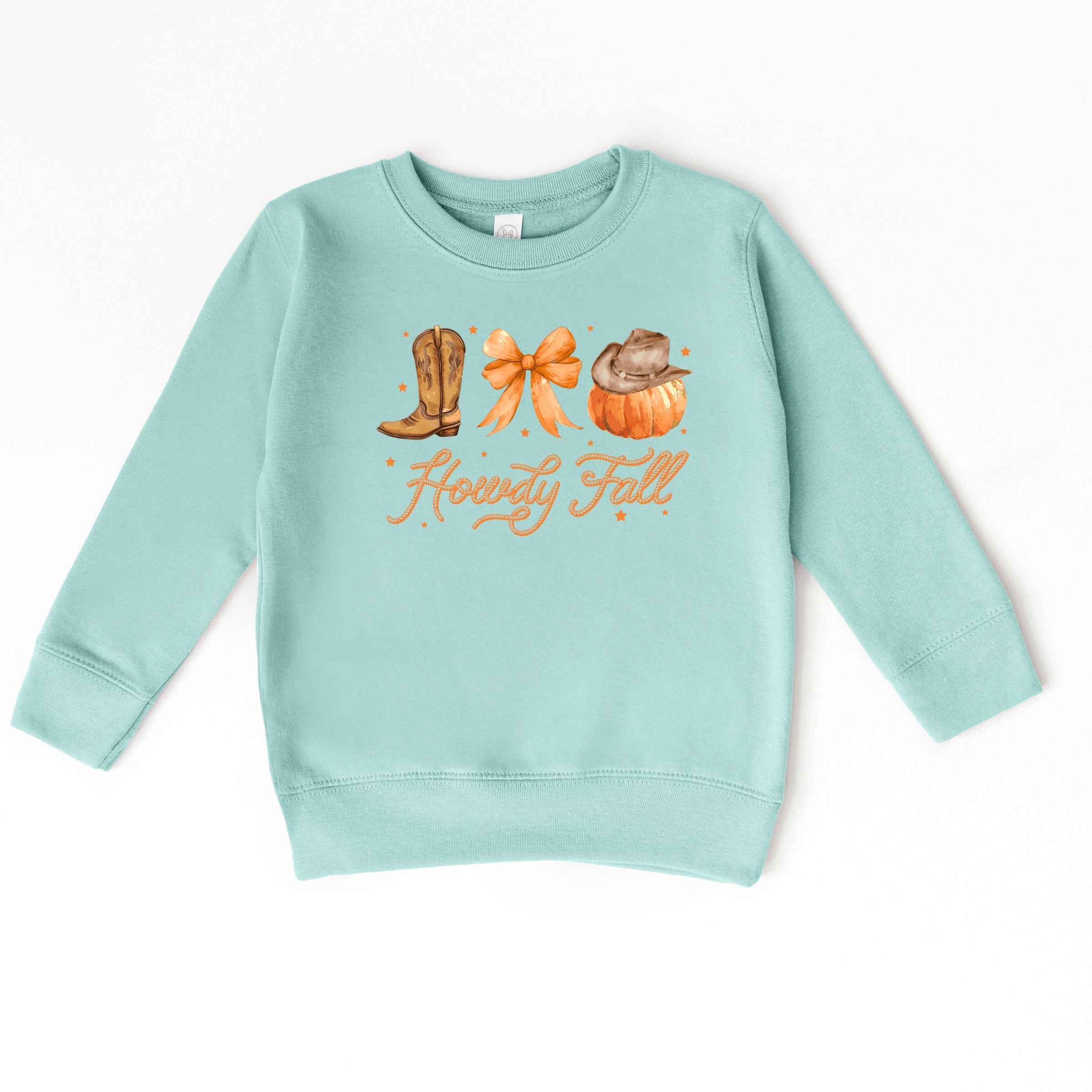 Coquette Howdy Fall - Toddler Graphic Sweatshirt and Youth Graphic Sweatshirt