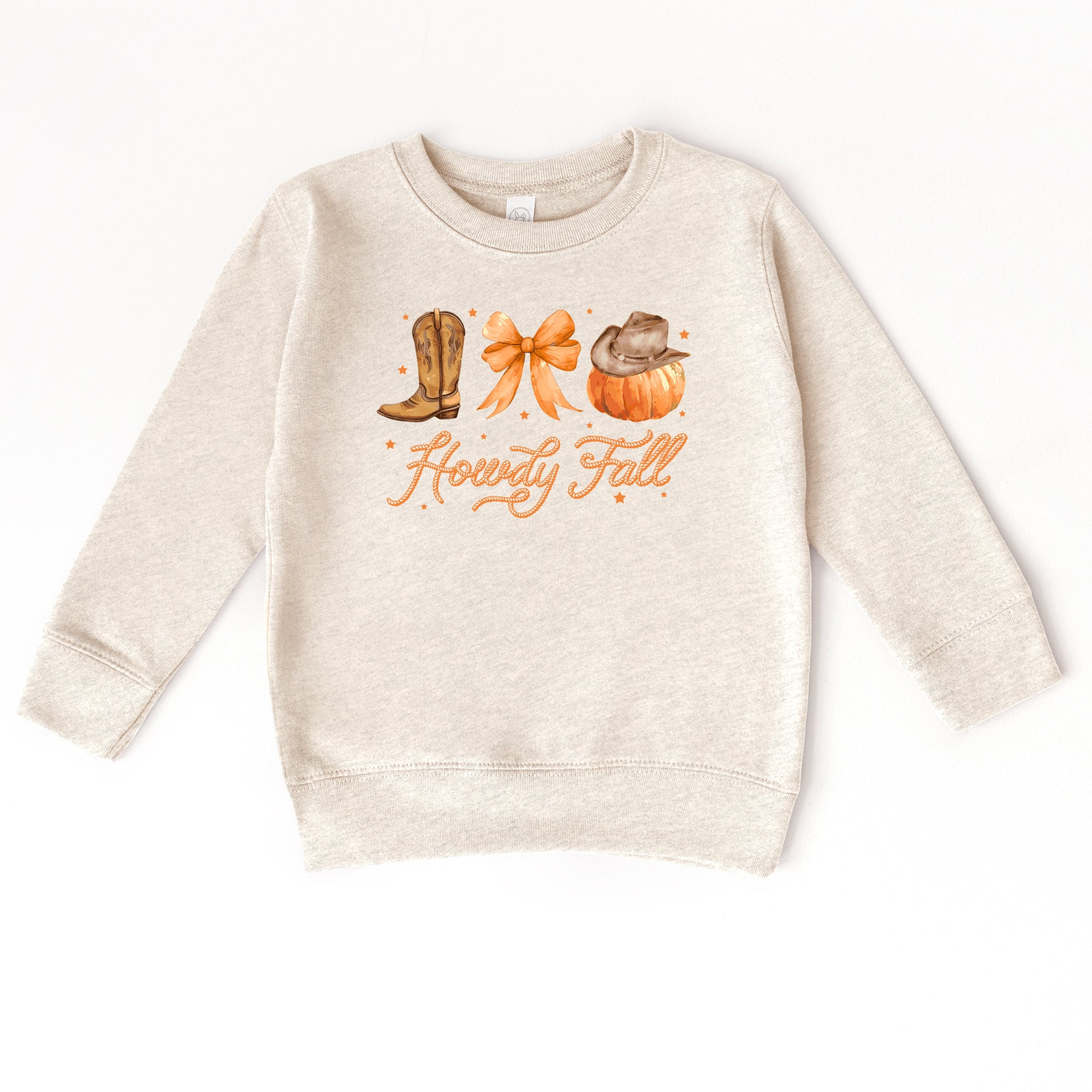 Coquette Howdy Fall - Toddler Graphic Sweatshirt and Youth Graphic Sweatshirt