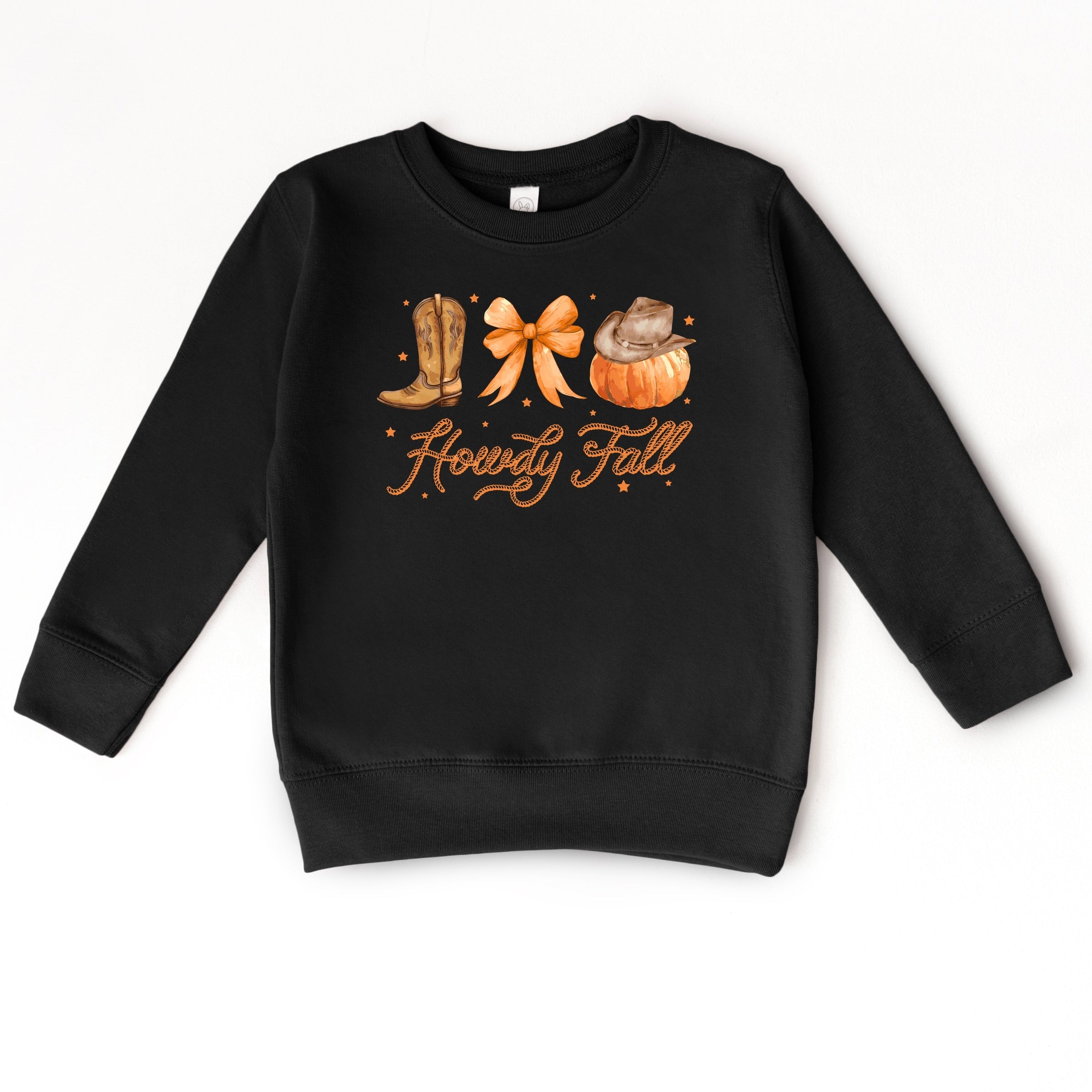 Coquette Howdy Fall - Toddler Graphic Sweatshirt and Youth Graphic Sweatshirt