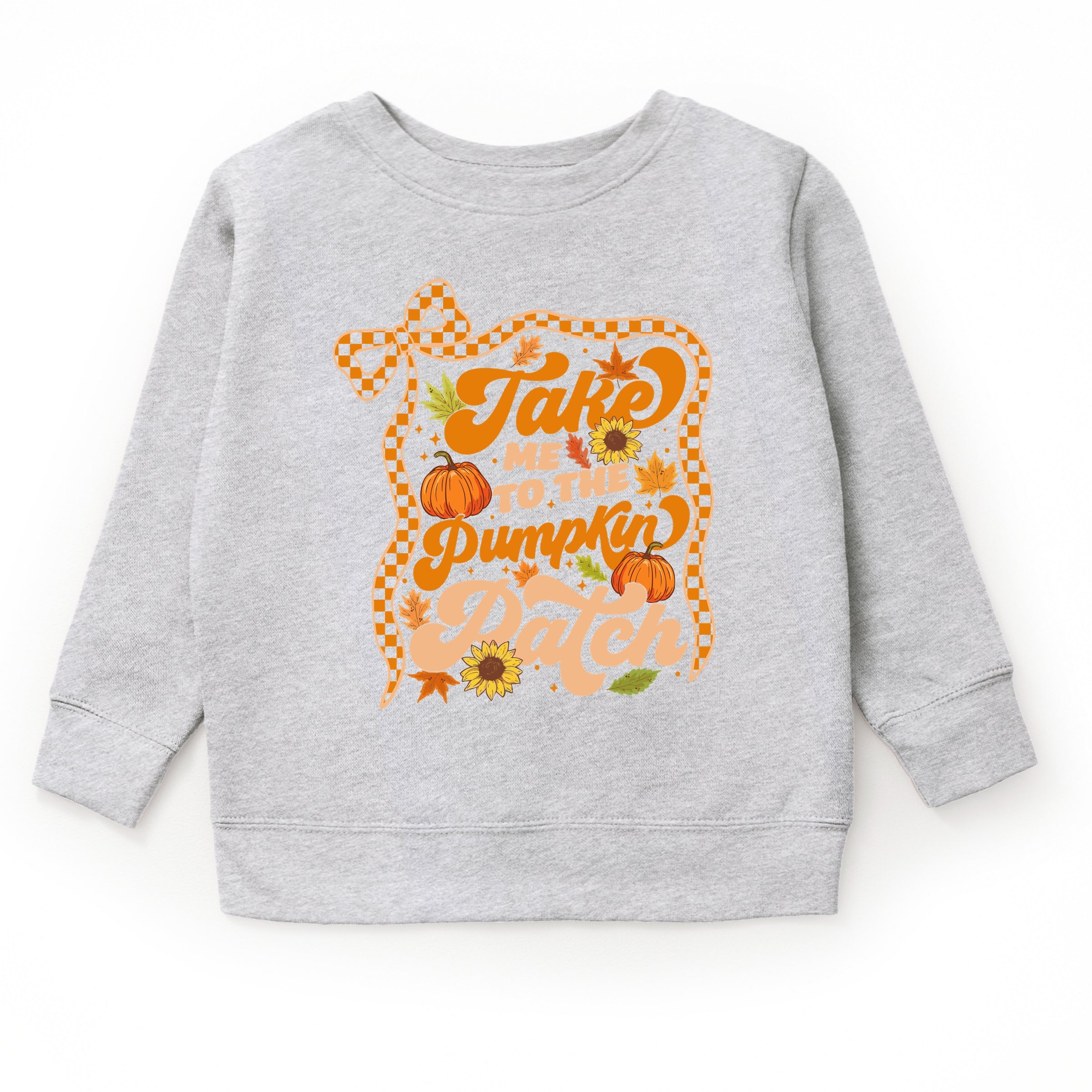 Coquette Take Me To The Pumpkin Patch - Toddler Graphic Sweatshirt and Youth Graphic Sweatshirt