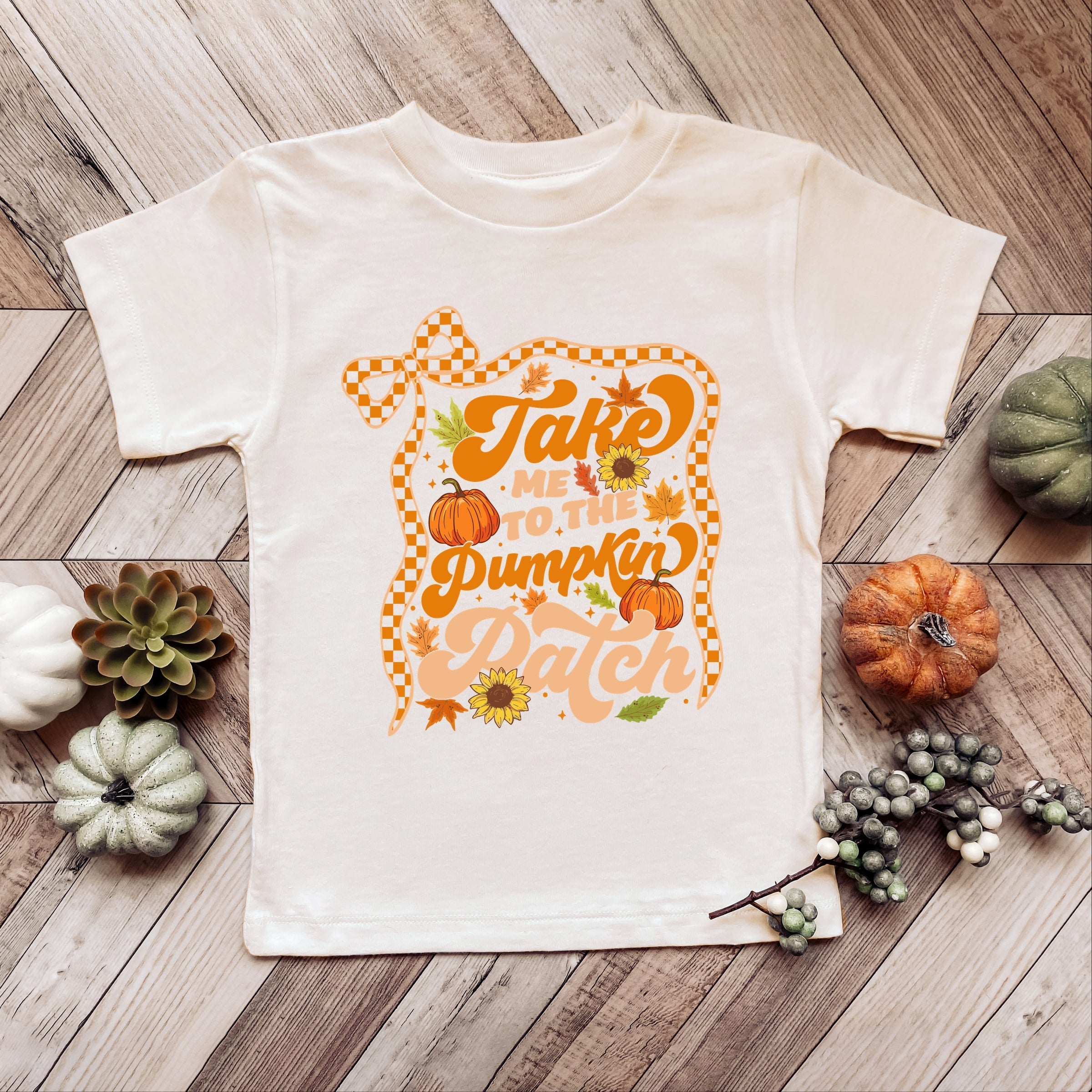 Coquette Take Me To The Pumpkin Patch - Youth Short Sleeve Graphic T-Shirt and Toddler Short Sleeve Graphic T-Shirt