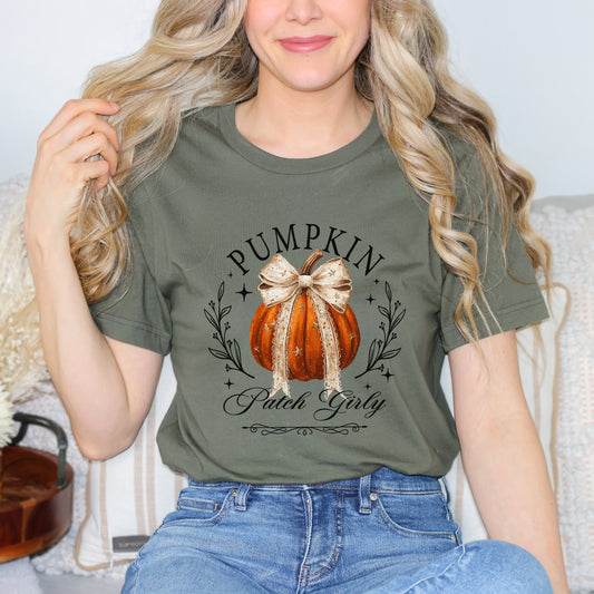 Coquette Pumpkin Patch Girly - Women's Short Sleeve Graphic T-Shirt