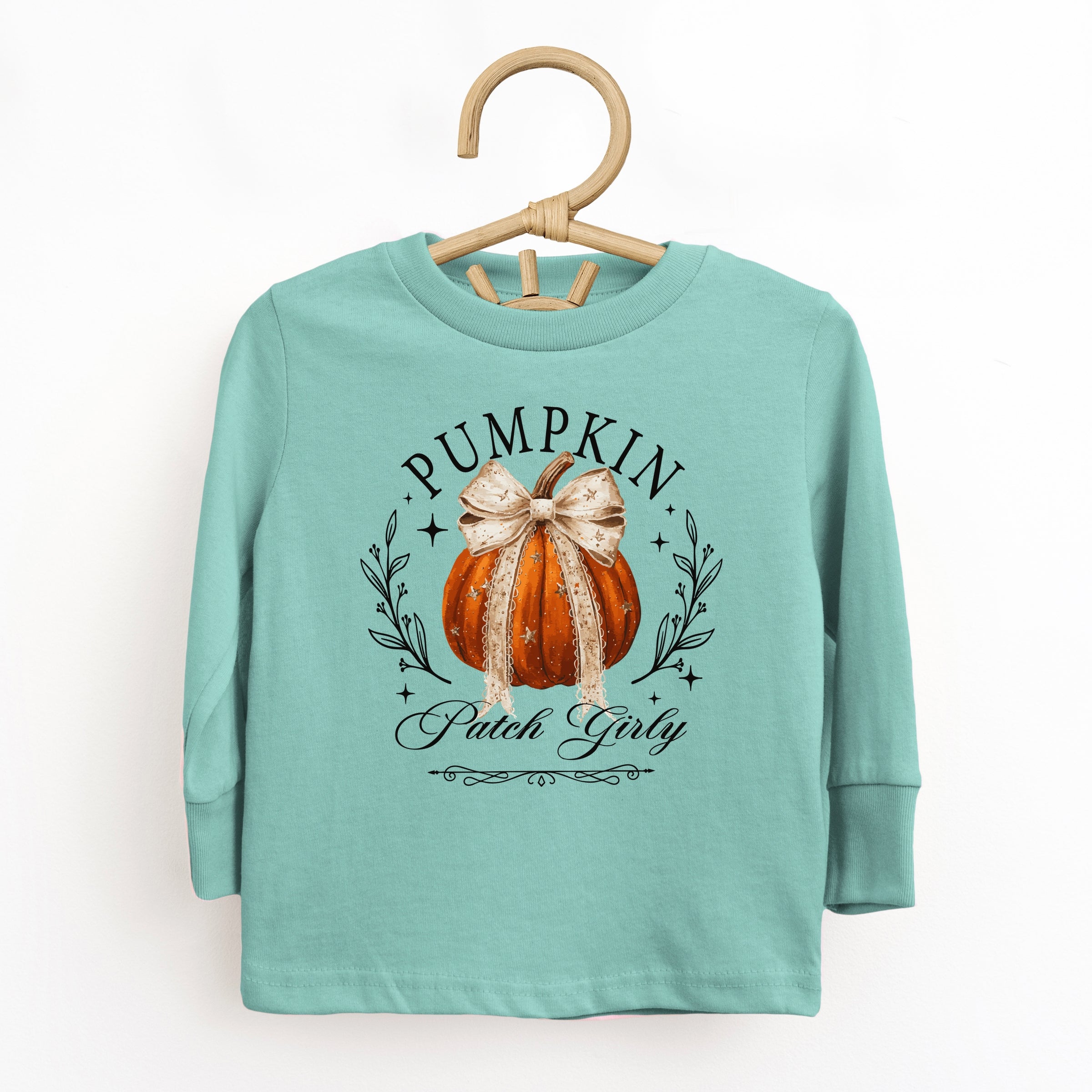 Coquette Pumpkin Patch Girly - Toddler Long Sleeve Graphic Tee and Youth Long Sleeve Graphic T-Shirt