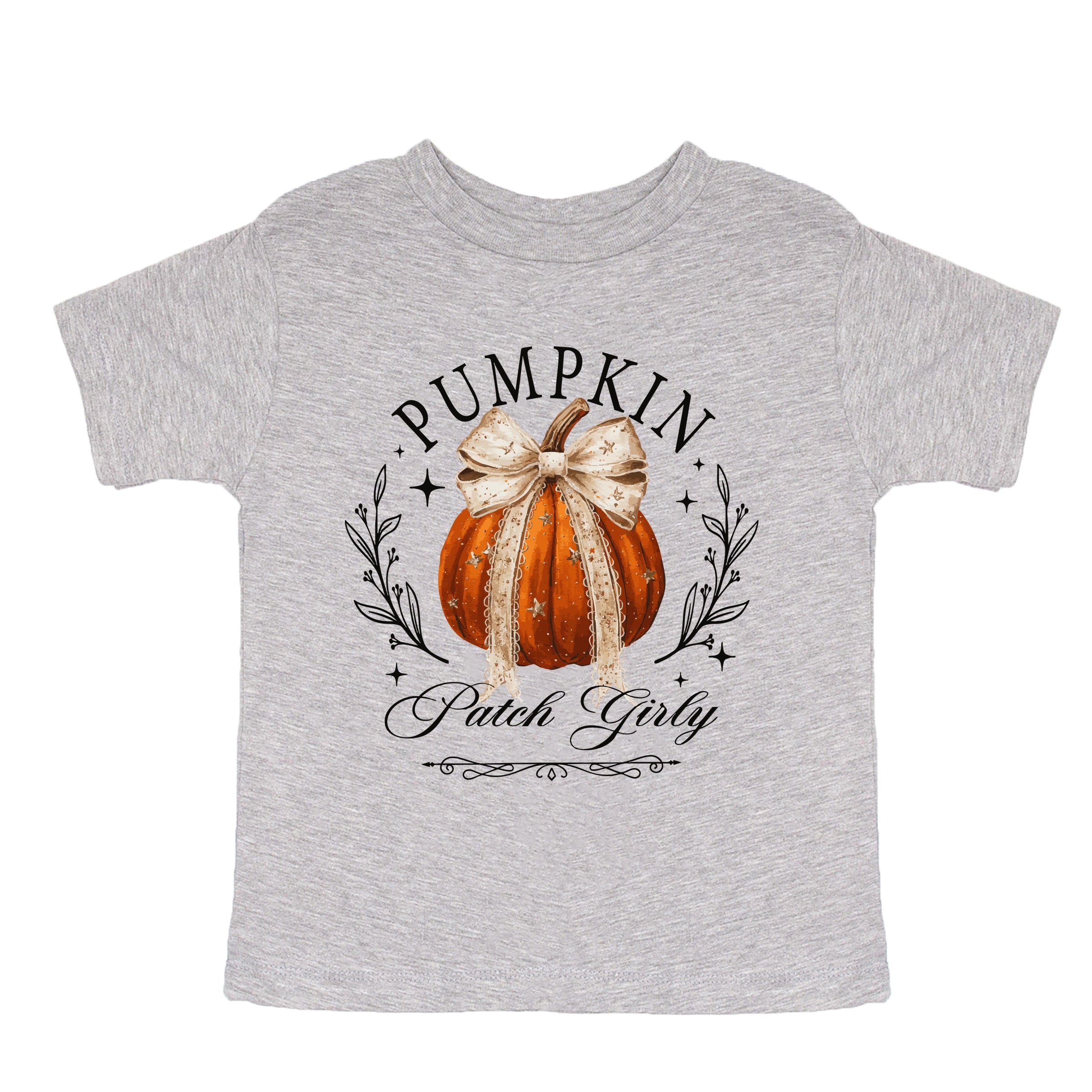 Coquette Pumpkin Patch Girly - Youth Short Sleeve Graphic T-Shirt and Toddler Short Sleeve Graphic T-Shirt