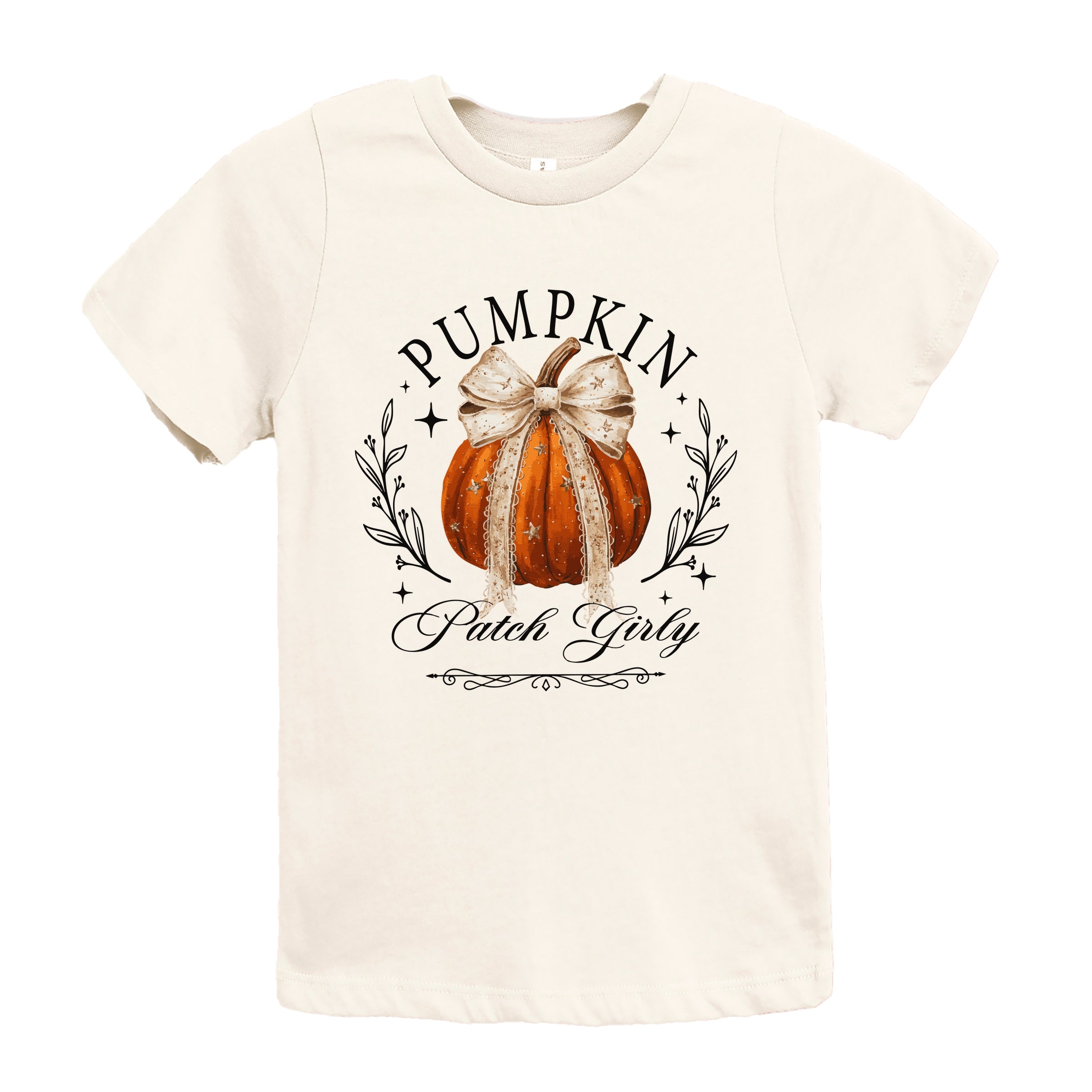 Coquette Pumpkin Patch Girly - Youth Short Sleeve Graphic T-Shirt and Toddler Short Sleeve Graphic T-Shirt