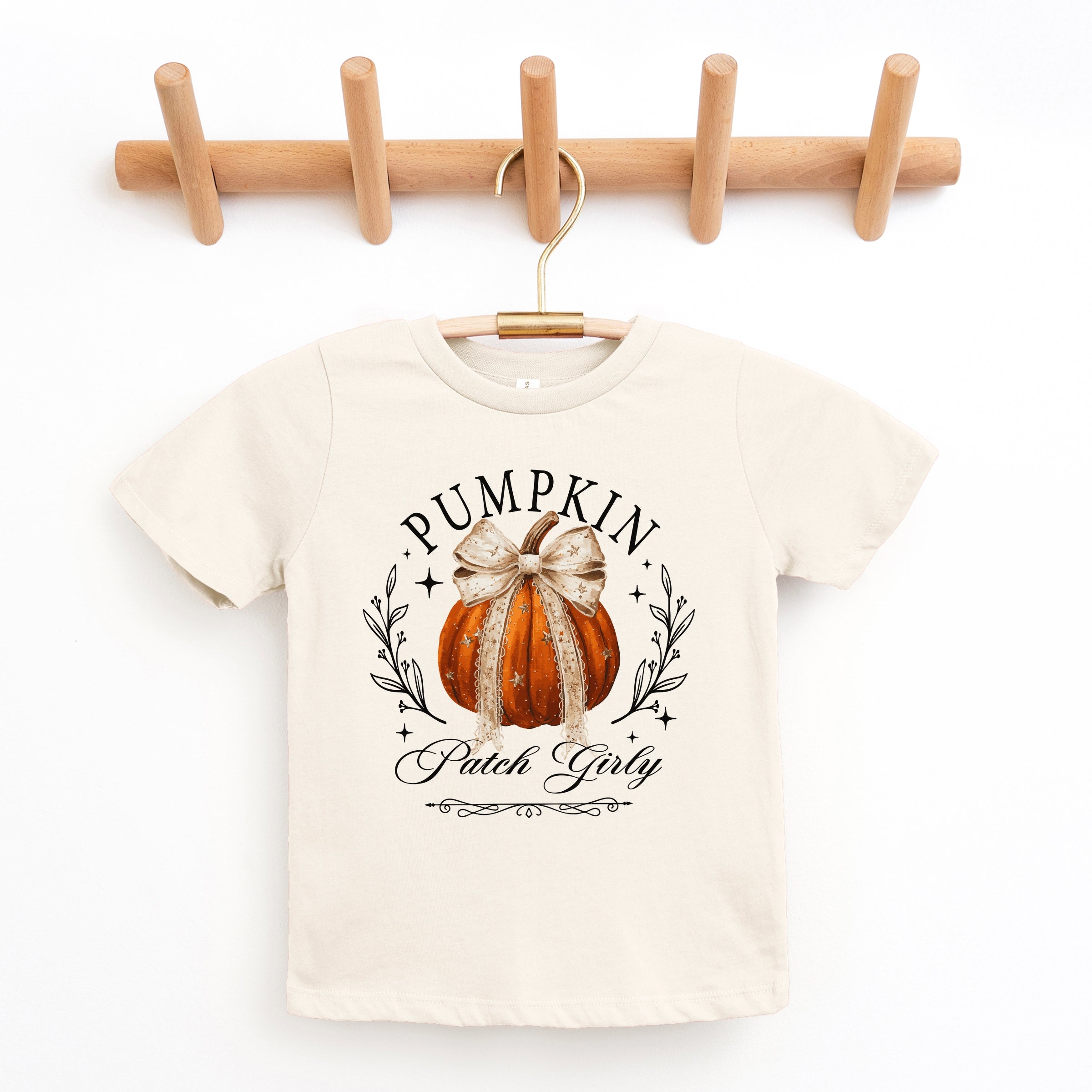 Coquette Pumpkin Patch Girly - Youth Short Sleeve Graphic T-Shirt and Toddler Short Sleeve Graphic T-Shirt