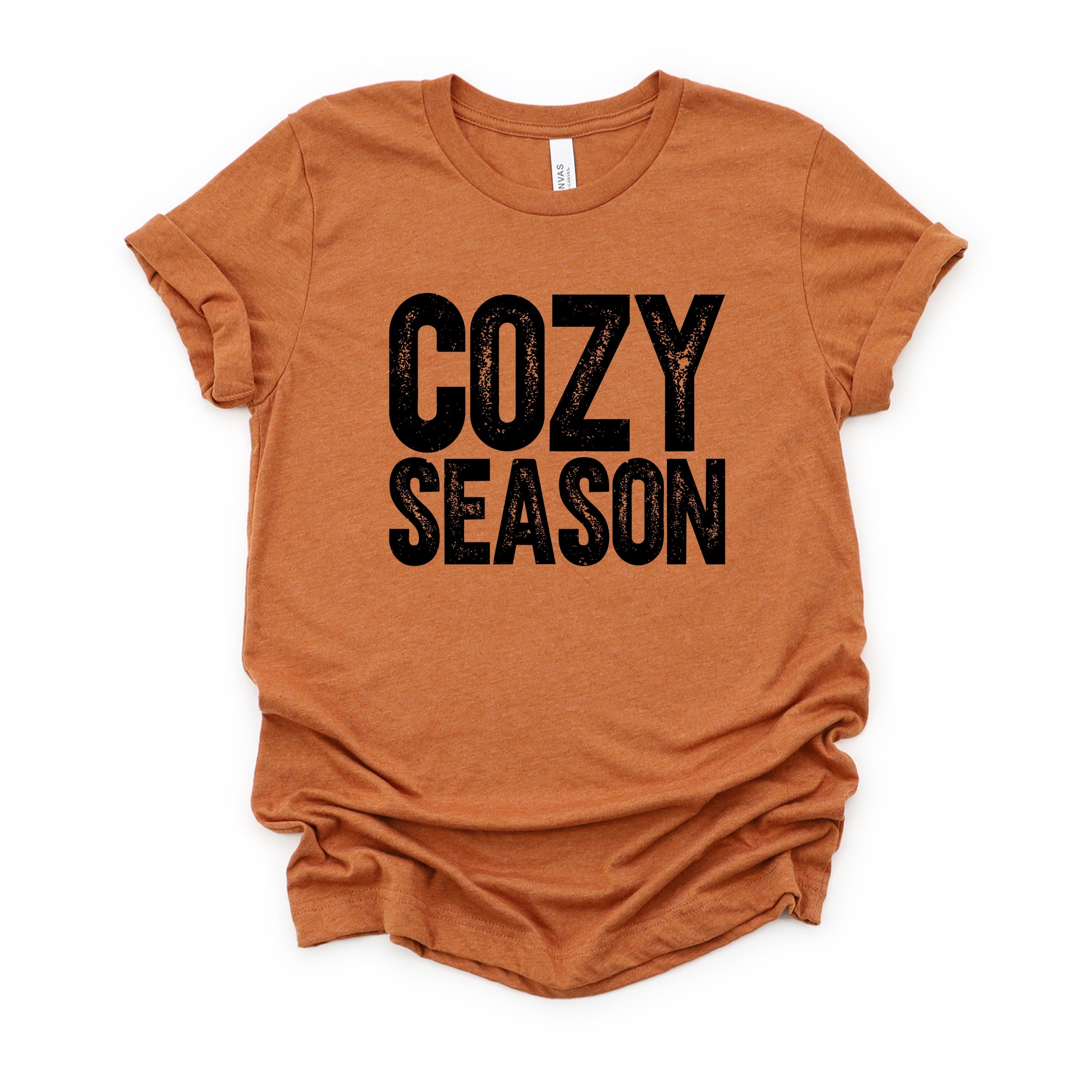 Cozy Season Bold Distressed - Women's Short Sleeve Graphic T-Shirt