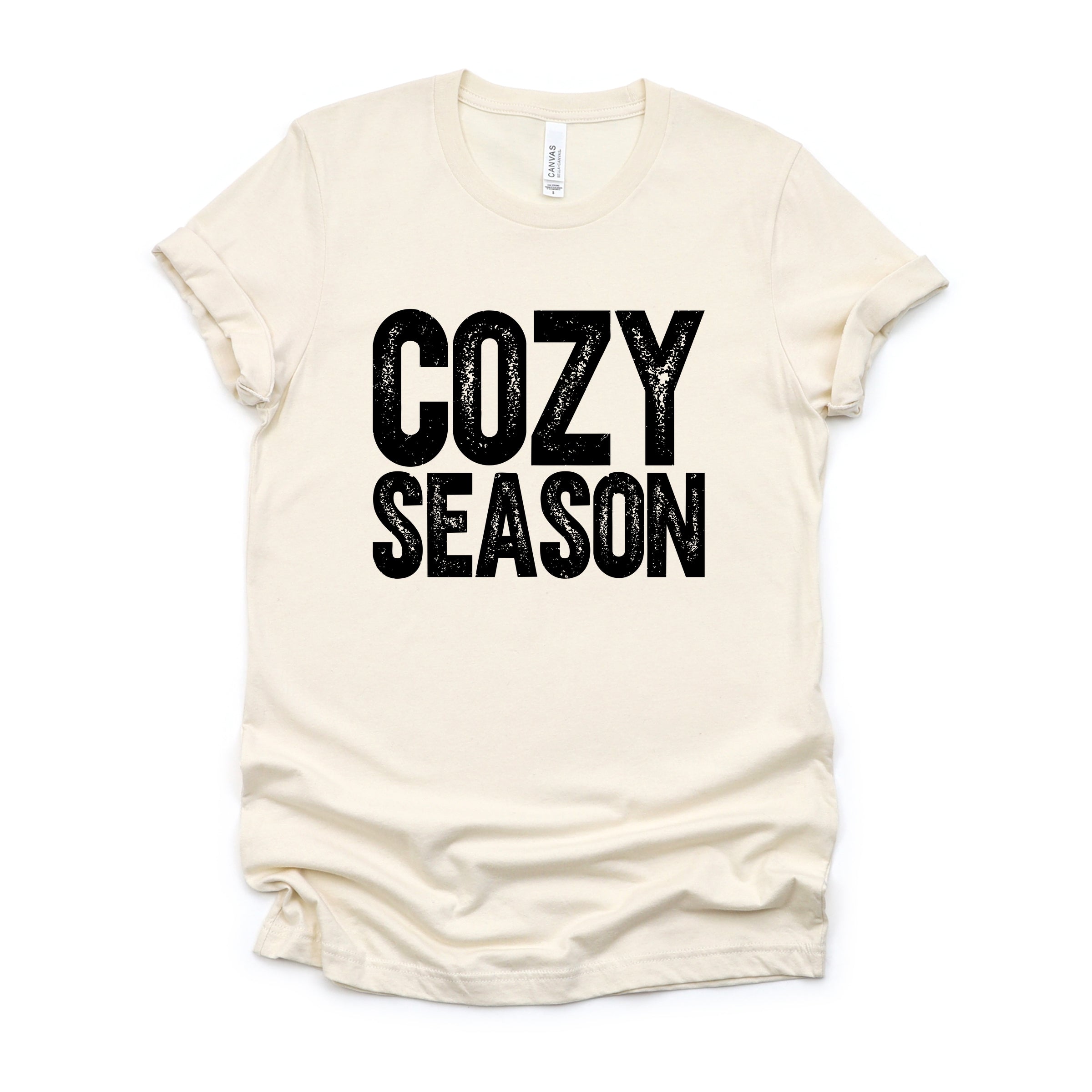 Cozy Season Bold Distressed - Women's Short Sleeve Graphic T-Shirt