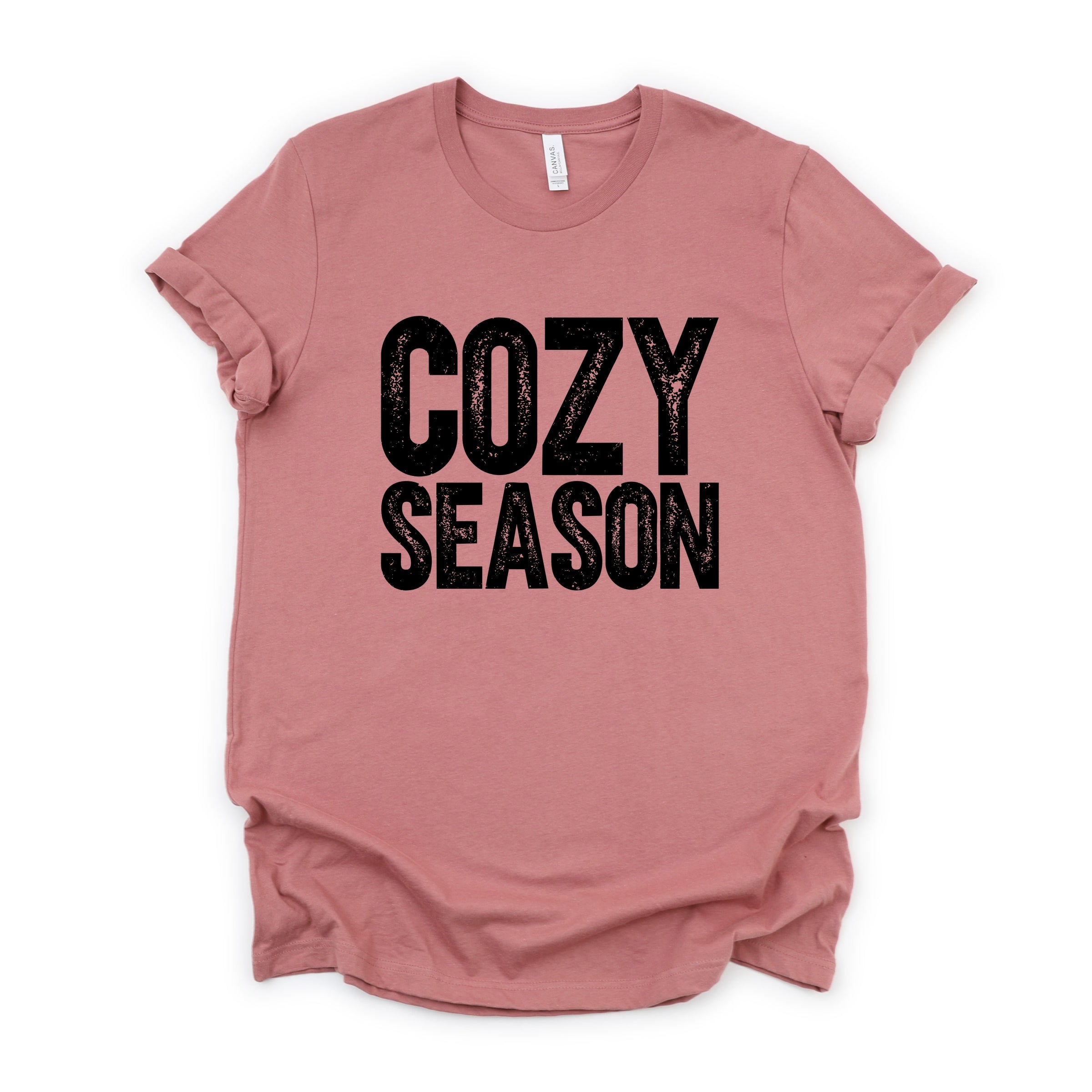 Cozy Season Bold Distressed - Women's Short Sleeve Graphic T-Shirt