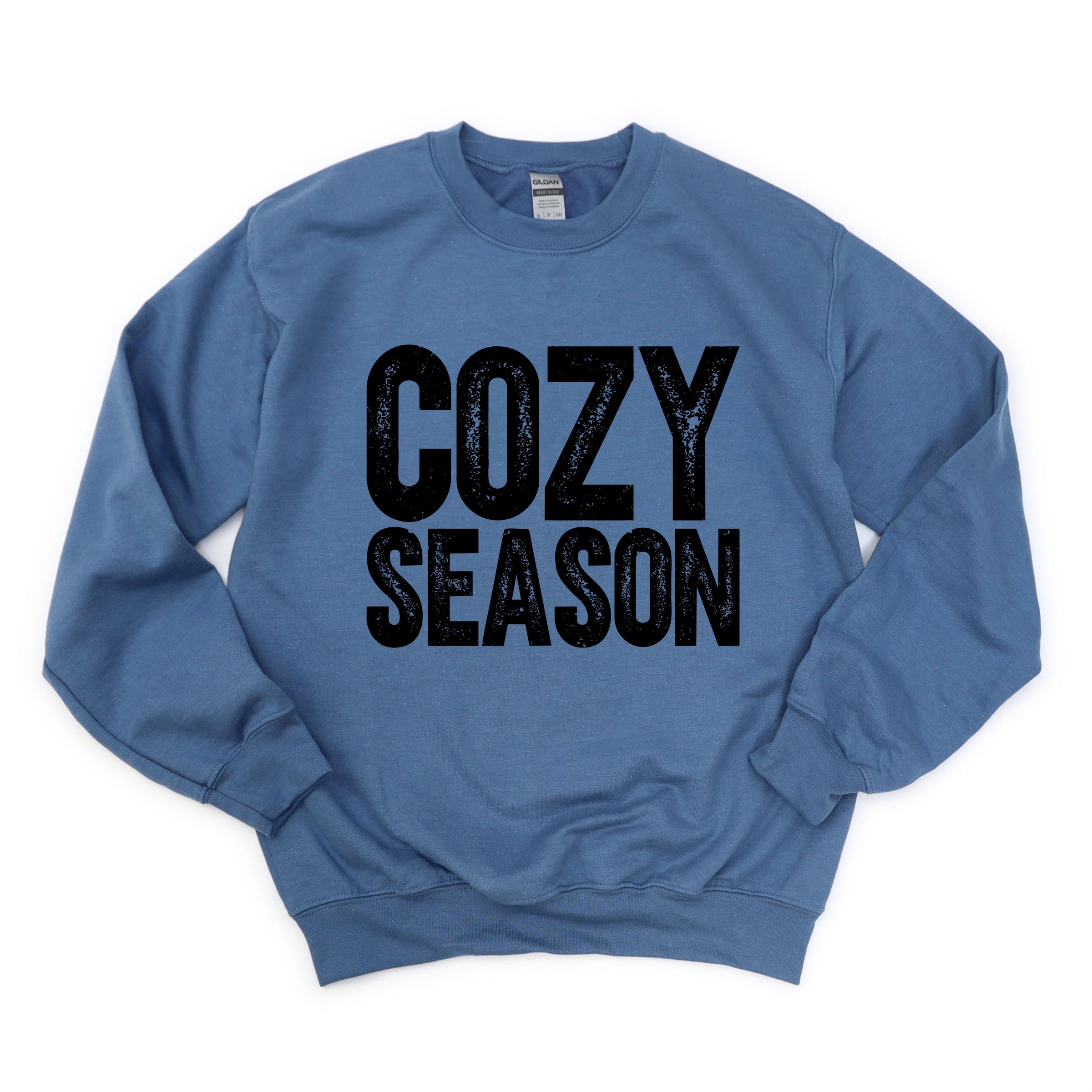 Cozy Season Bold Distressed - Women's Graphic Sweatshirt