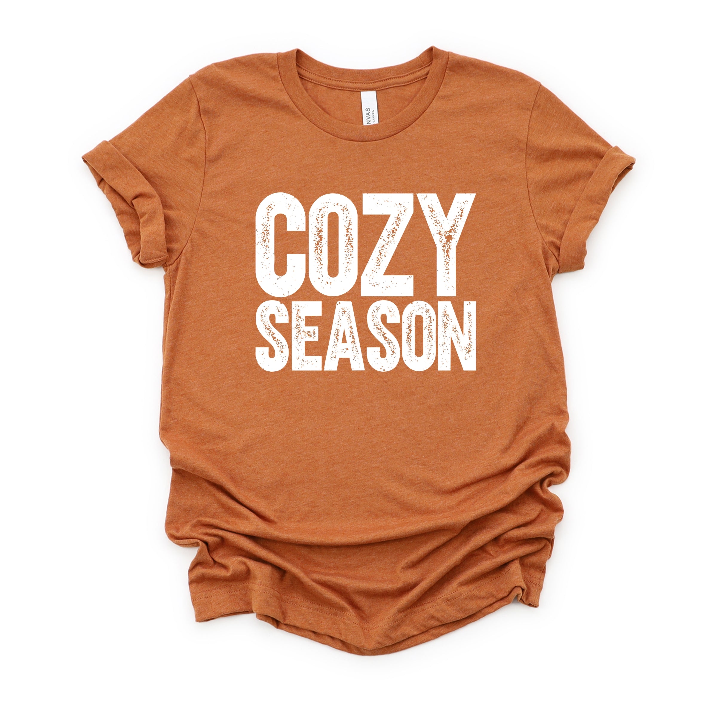 Cozy Season Bold Distressed - Women's Short Sleeve Graphic T-Shirt