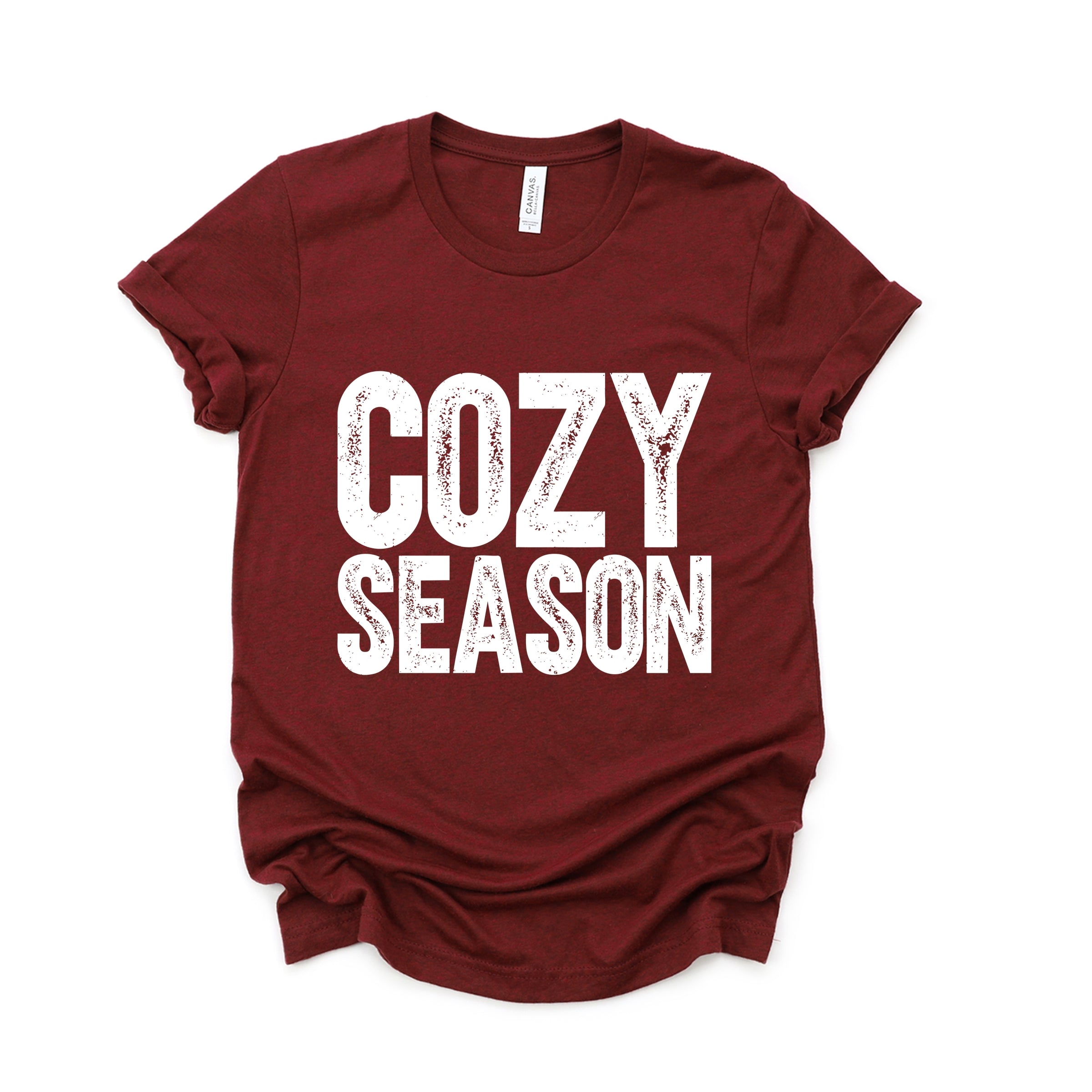 Cozy Season Bold Distressed - Women's Short Sleeve Graphic T-Shirt