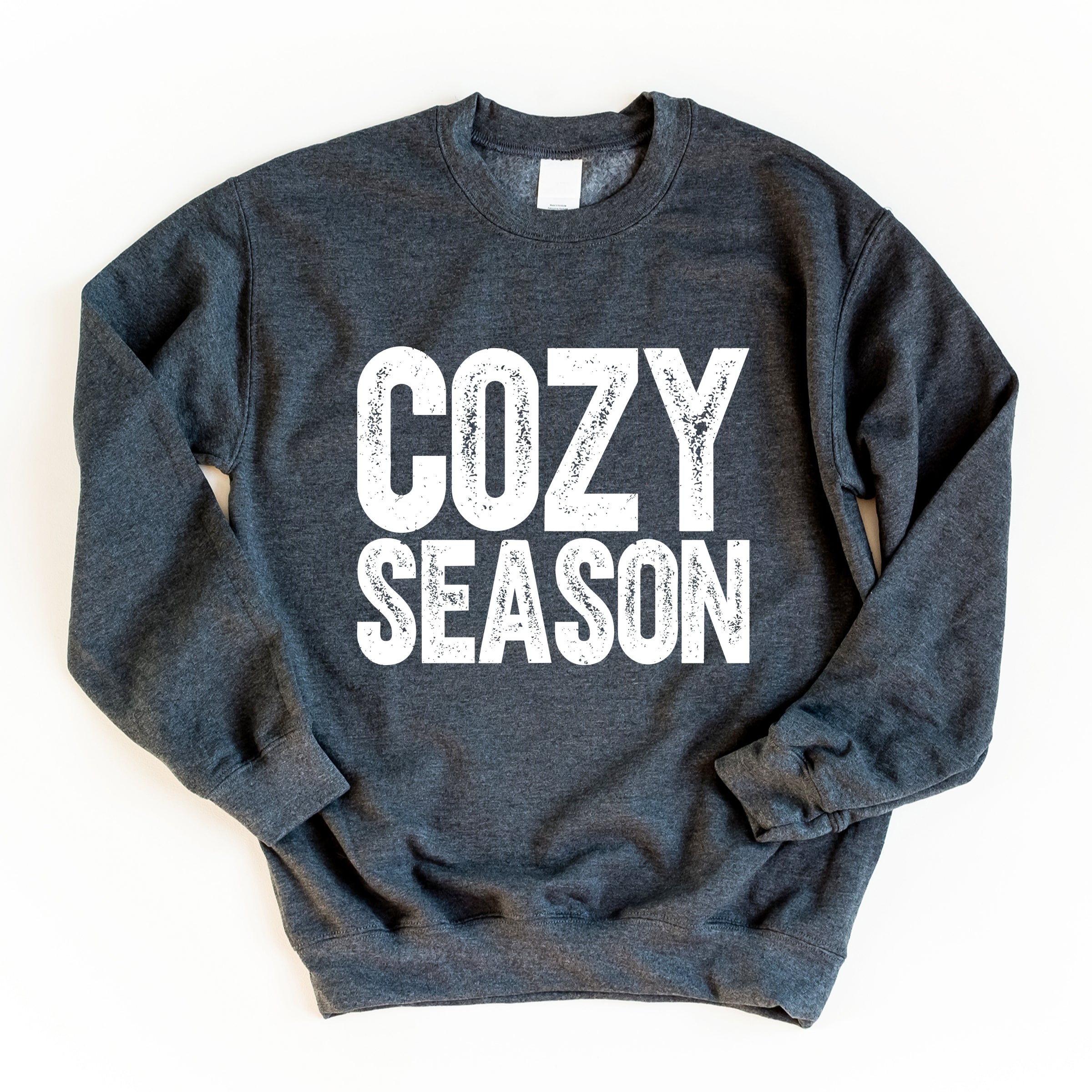 Cozy Season Bold Distressed - Women's Graphic Sweatshirt