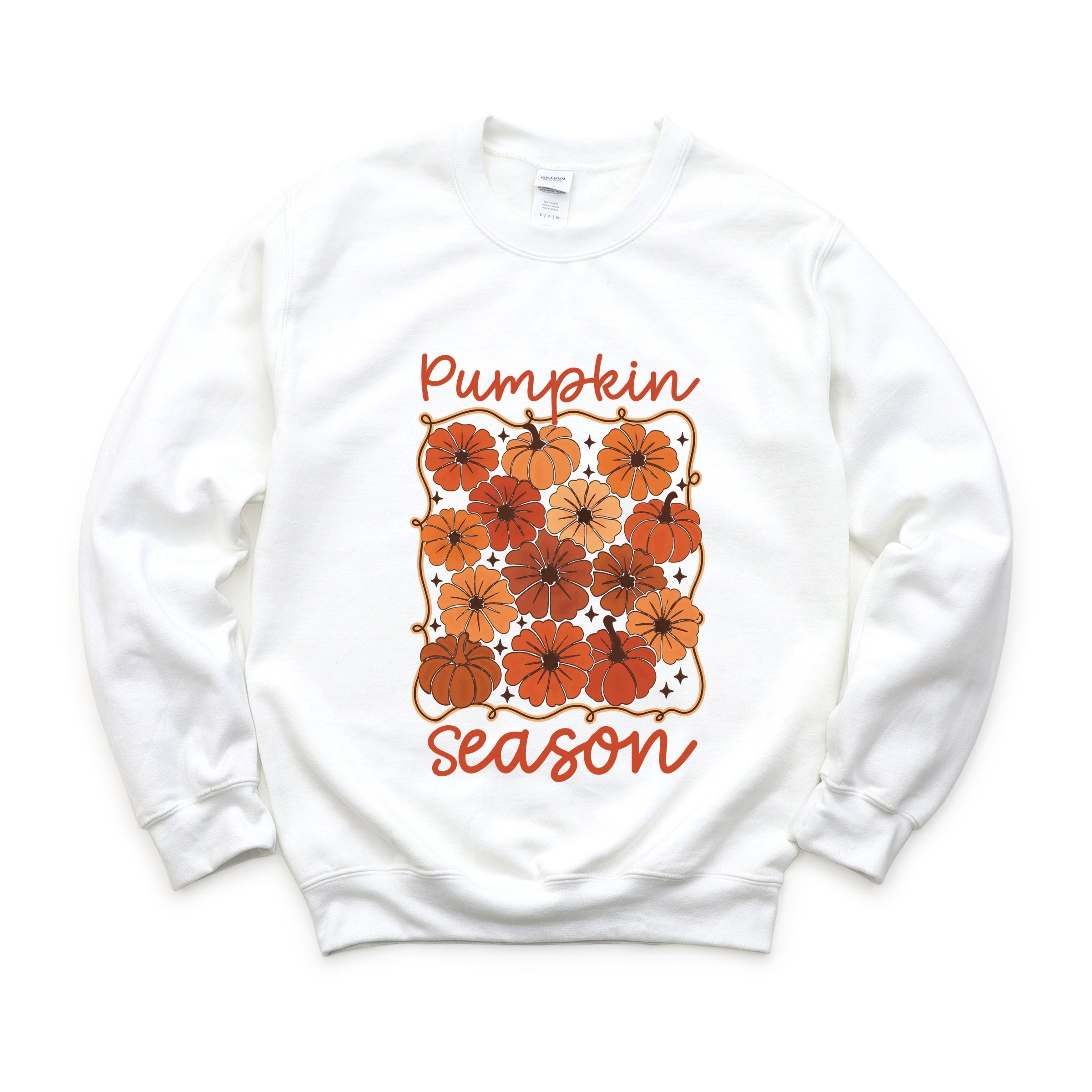 Pumpkin Season Floral - Women's Graphic Sweatshirt