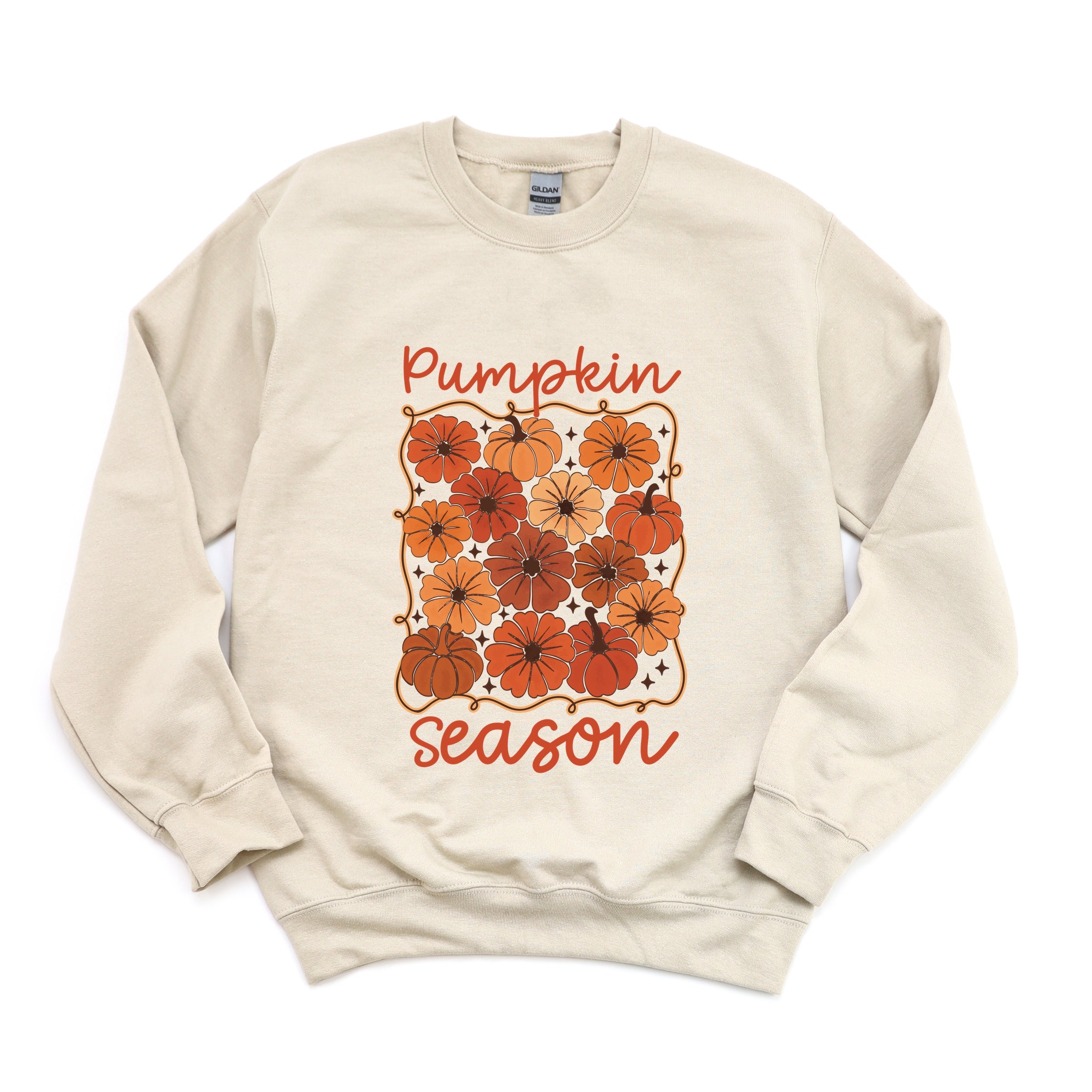 Pumpkin Season Floral - Women's Graphic Sweatshirt