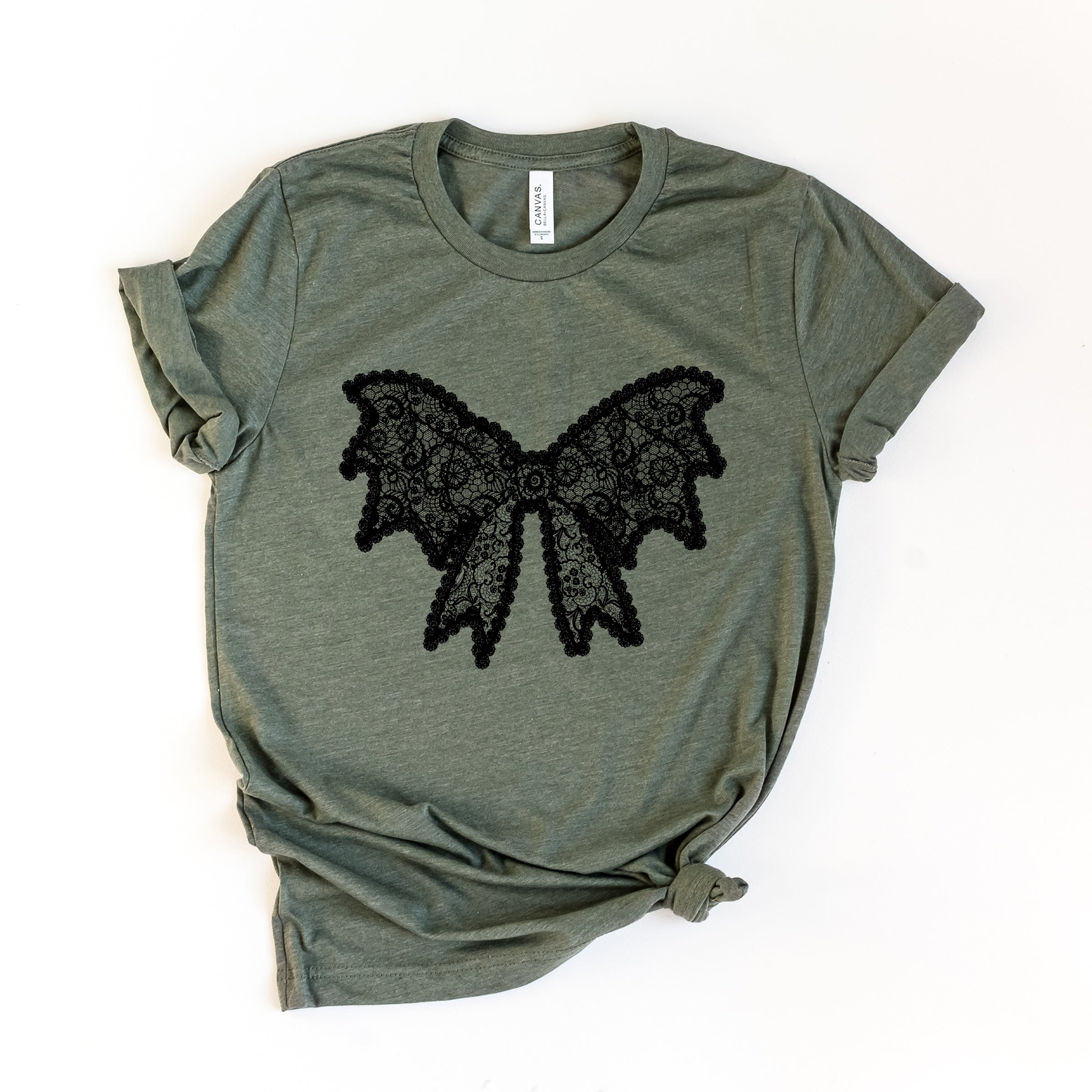 Lace Bow - Women's Short Sleeve Graphic T-Shirt