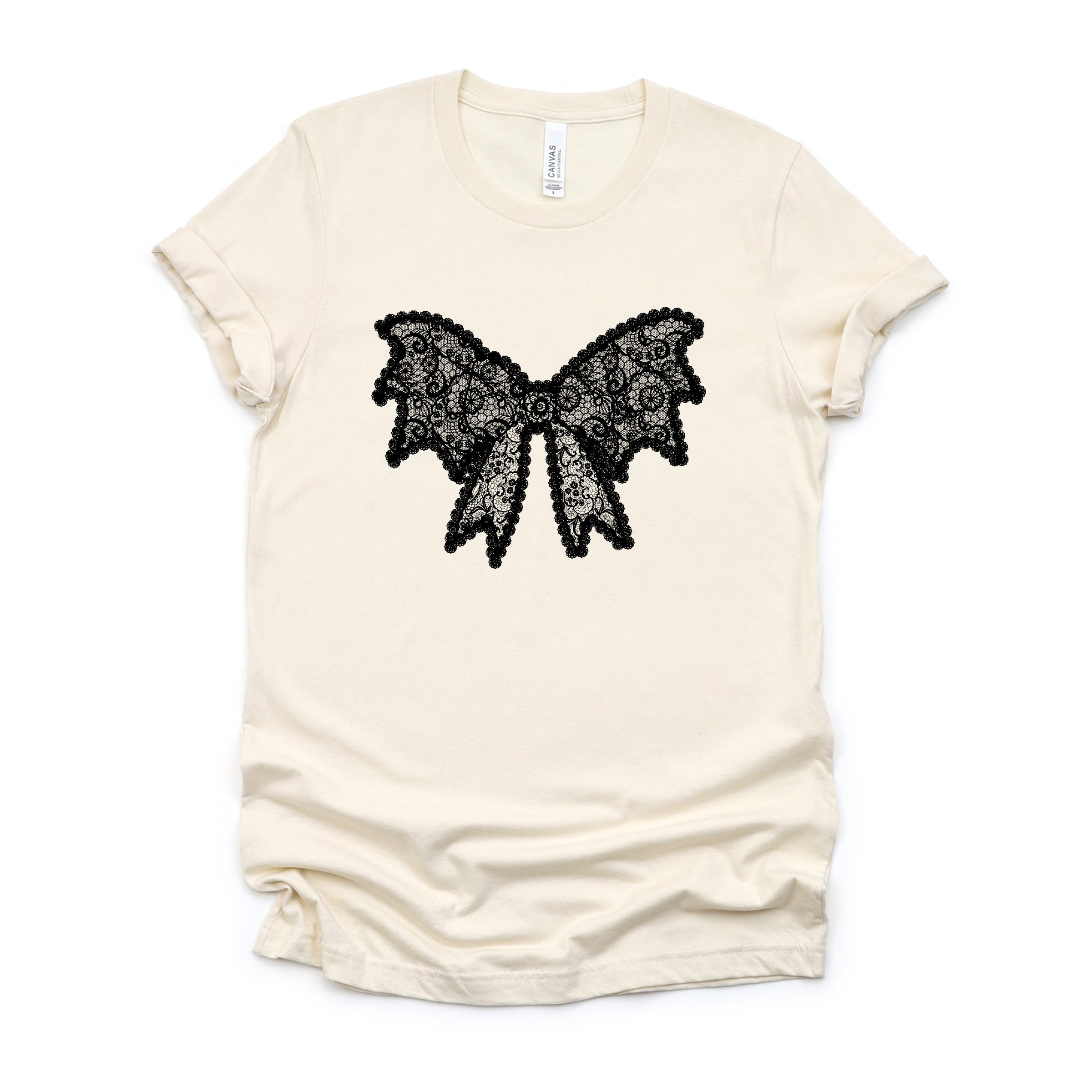 Lace Bow - Women's Short Sleeve Graphic T-Shirt
