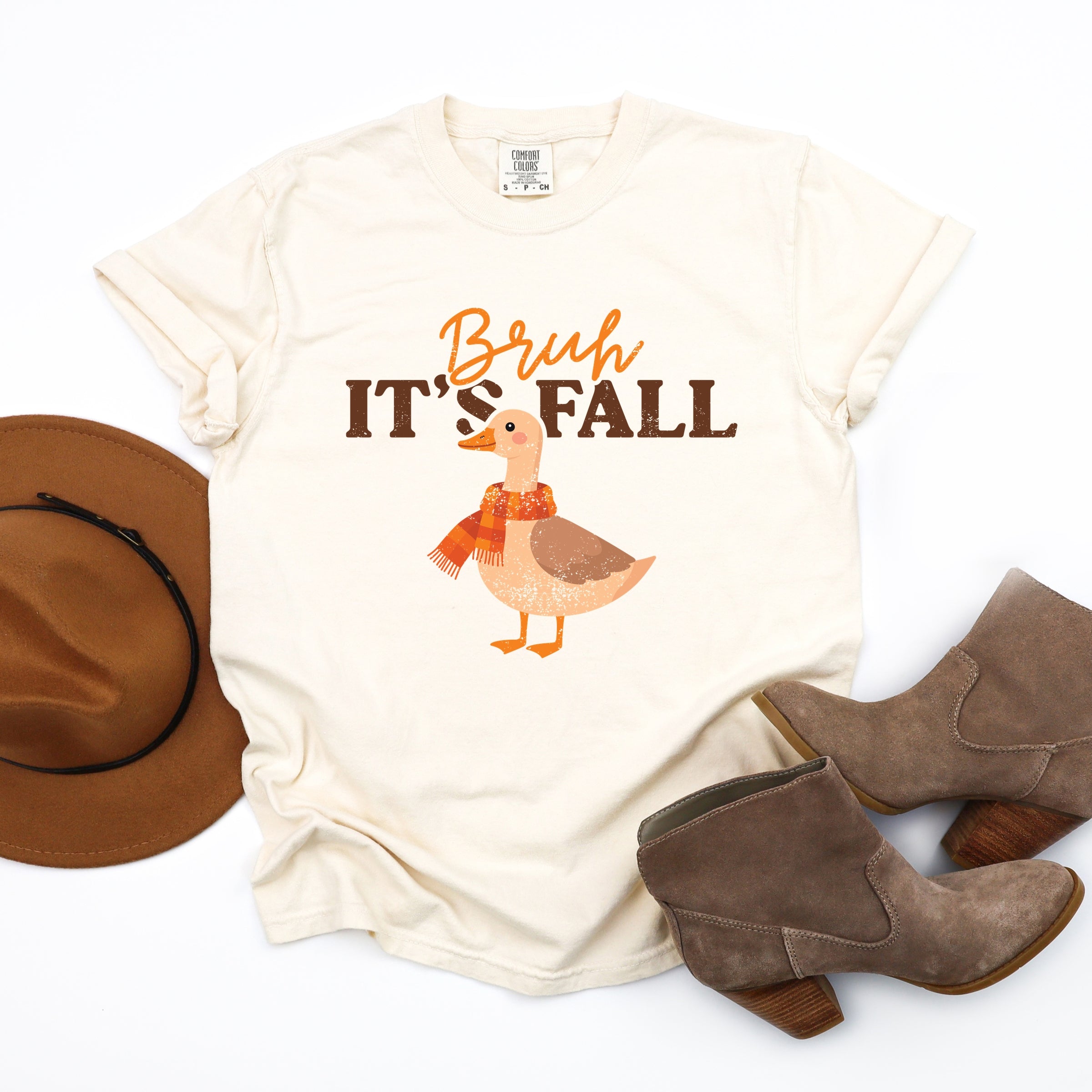 Bruh It's Fall Goose - Garment Dyed Tee