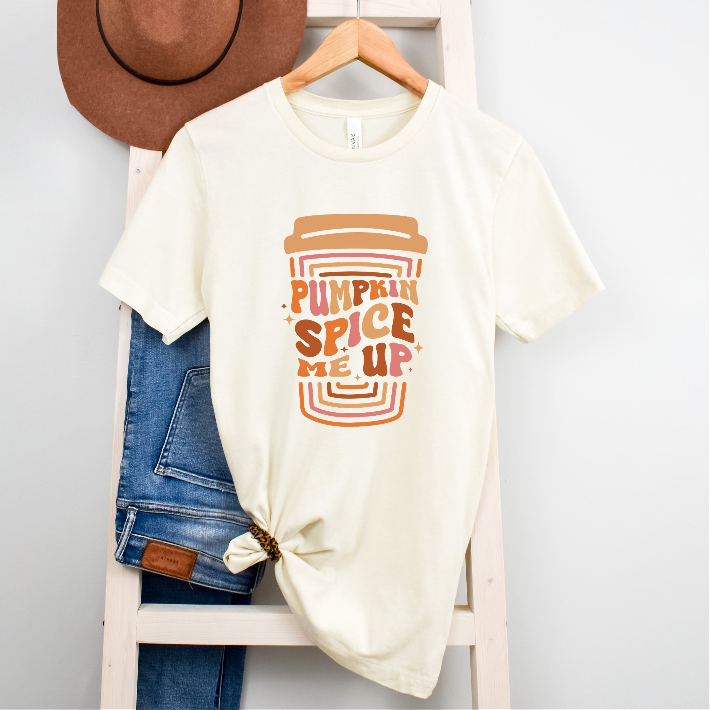 Pumpkin Spice Me Up Cup - Women's Short Sleeve Graphic T-Shirt