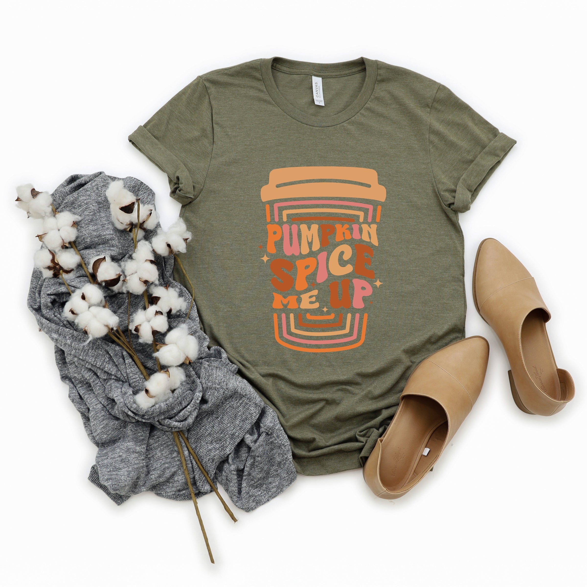 Pumpkin Spice Me Up Cup - Women's Short Sleeve Graphic T-Shirt