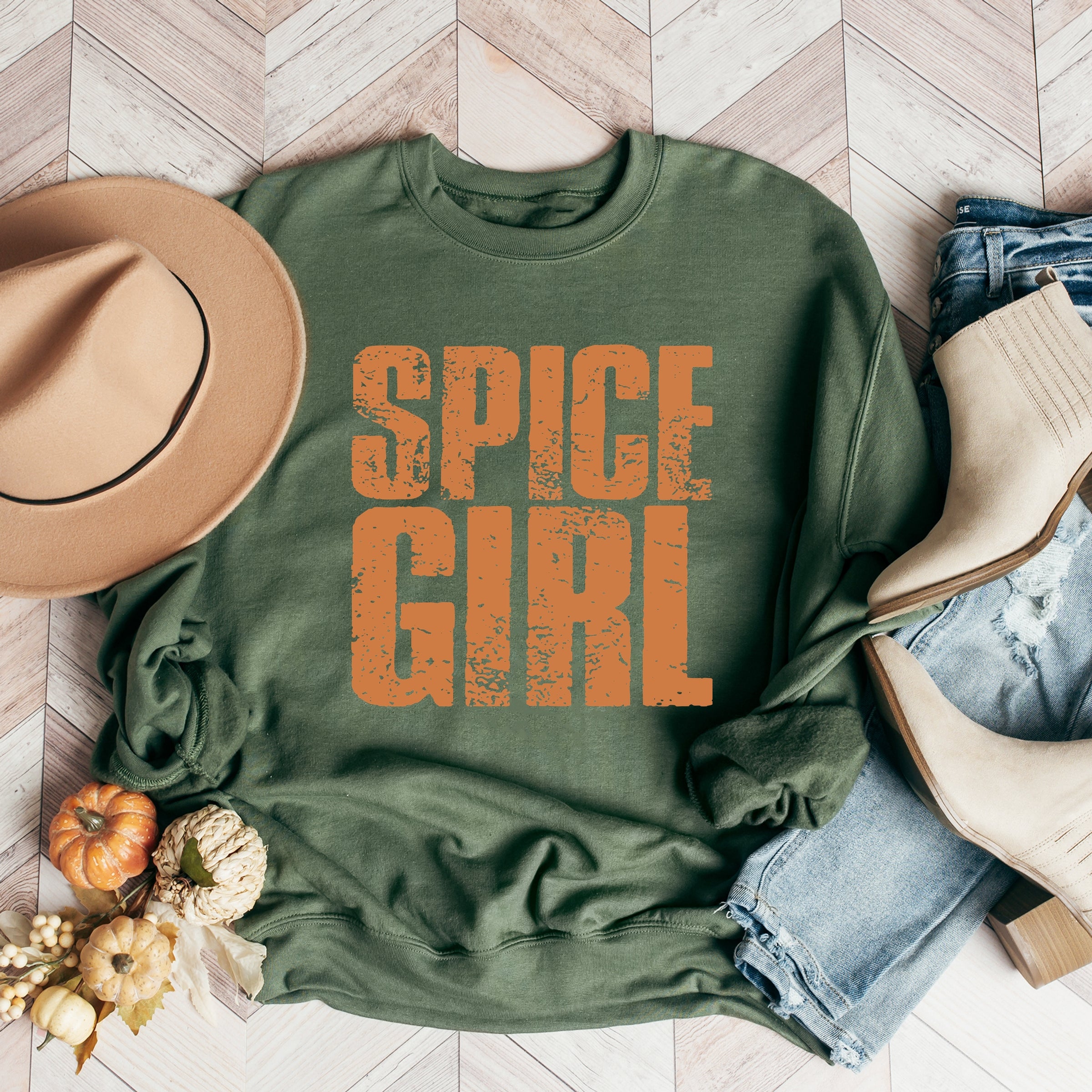 Spice Girl Distressed - Women's Graphic Sweatshirt